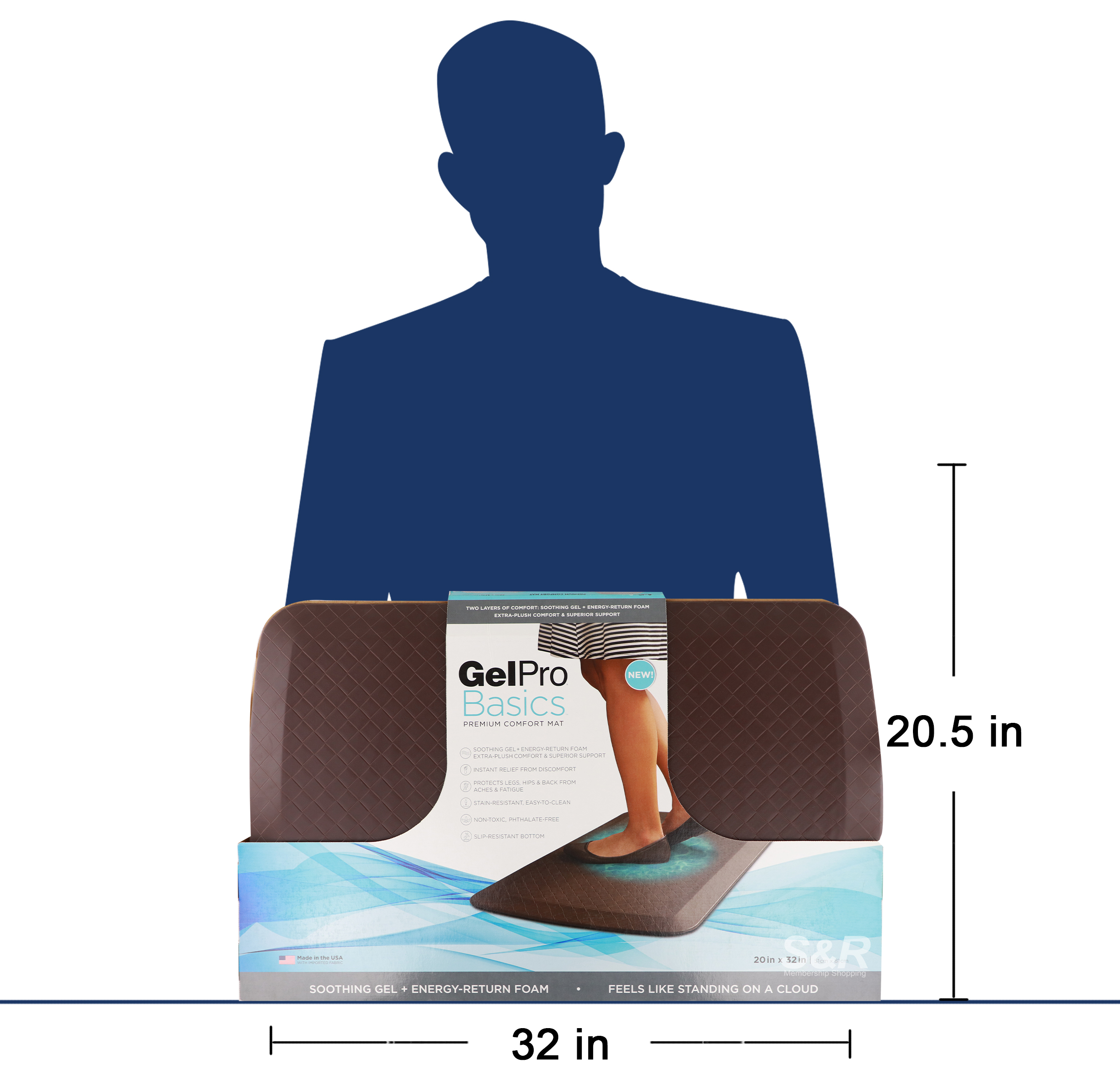 Gelpro Basics Premium Comfort Mat 1pc