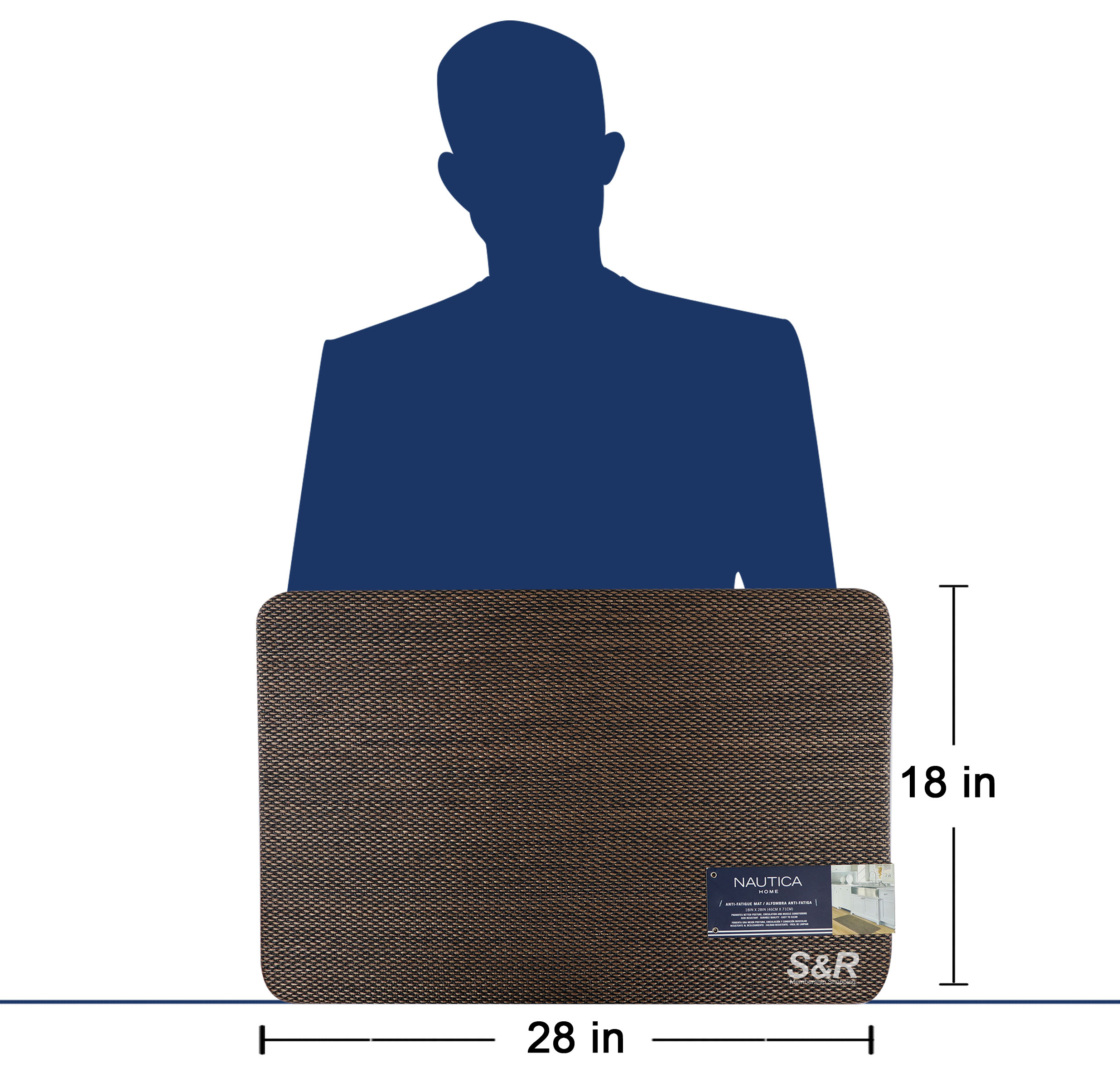 Nautica Home AntiFatigue Mat Medium Size 1pc