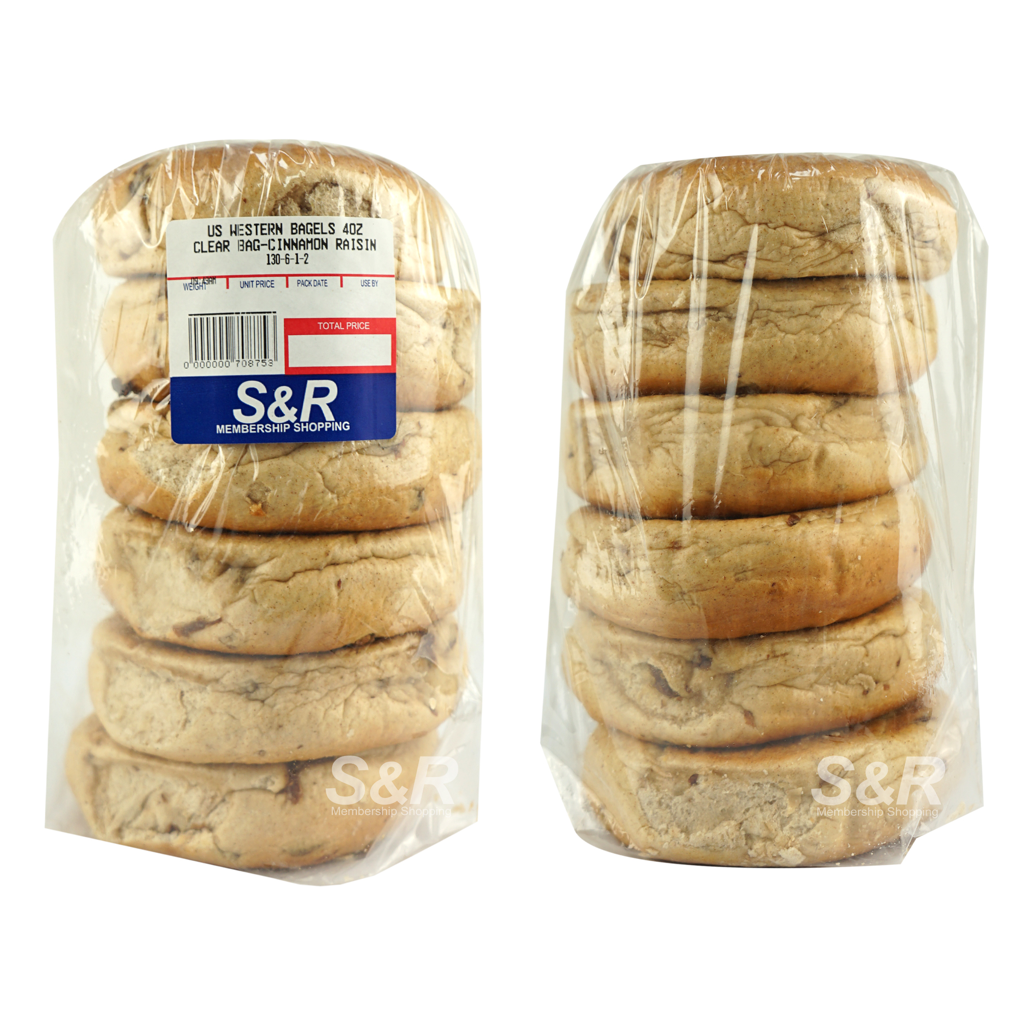 S&R S&R Cinnamon Raisin Bagels