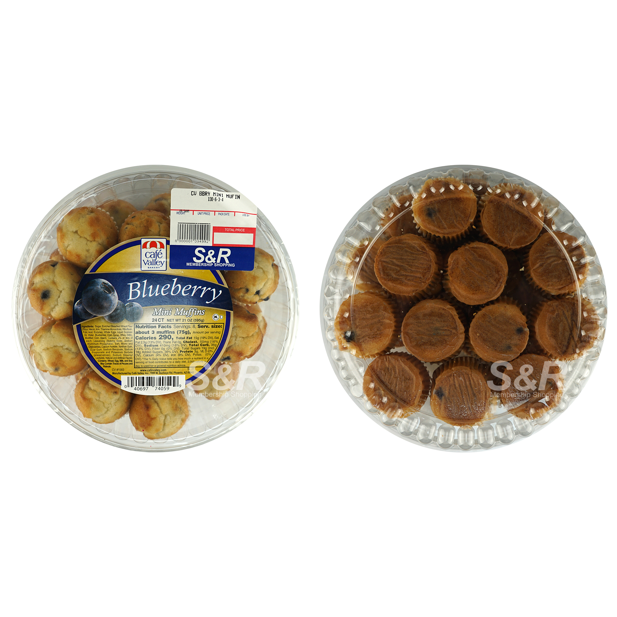 Cafe Valley Blueberry Mini Muffins 24pcs