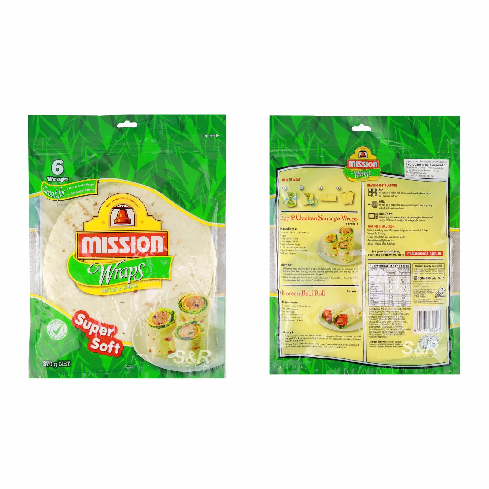 Mission Wraps Onion & Chive