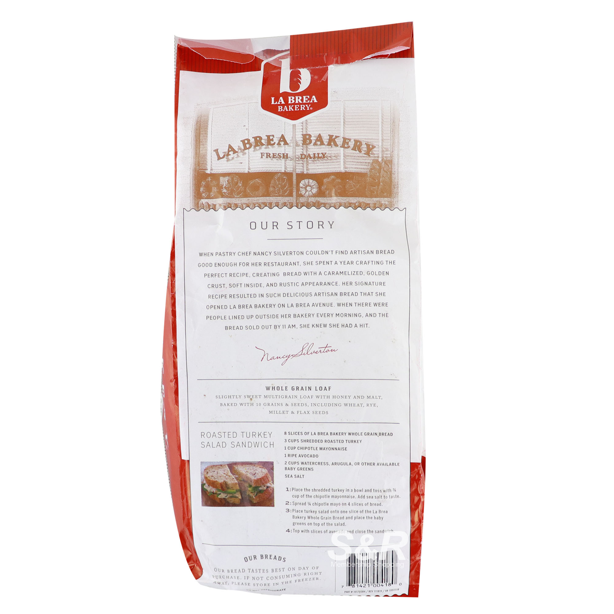 La Brea Bakery Whole Grain Loaf 510g