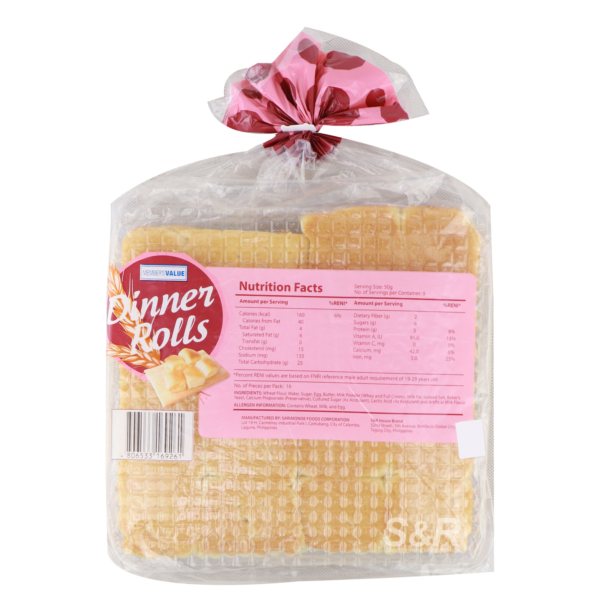 Member’s Value Dinner Rolls
