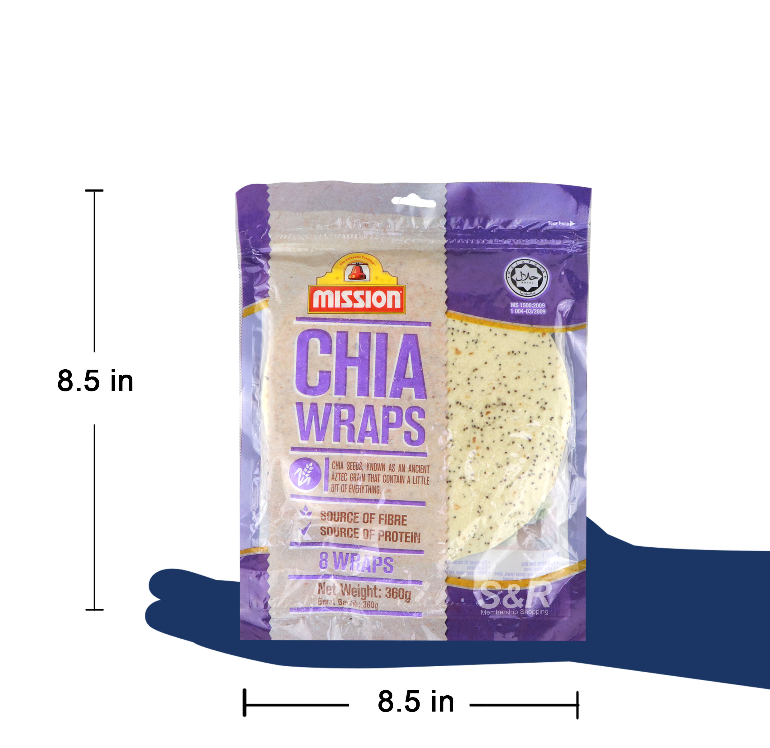 Mission Chia Wraps 8pcs