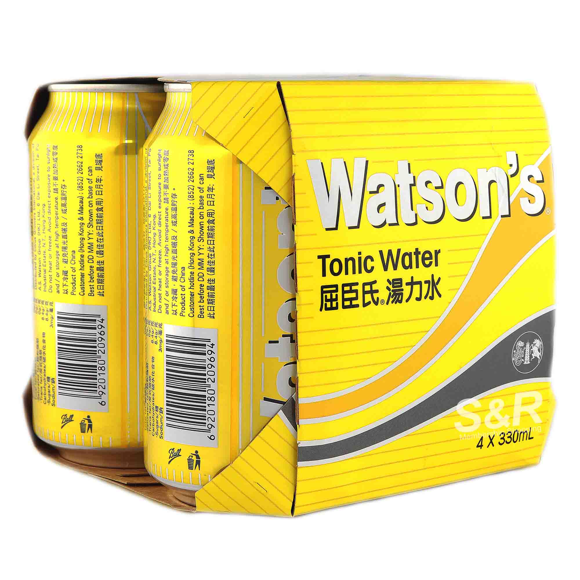 Watson's Tonic Water 4 cans