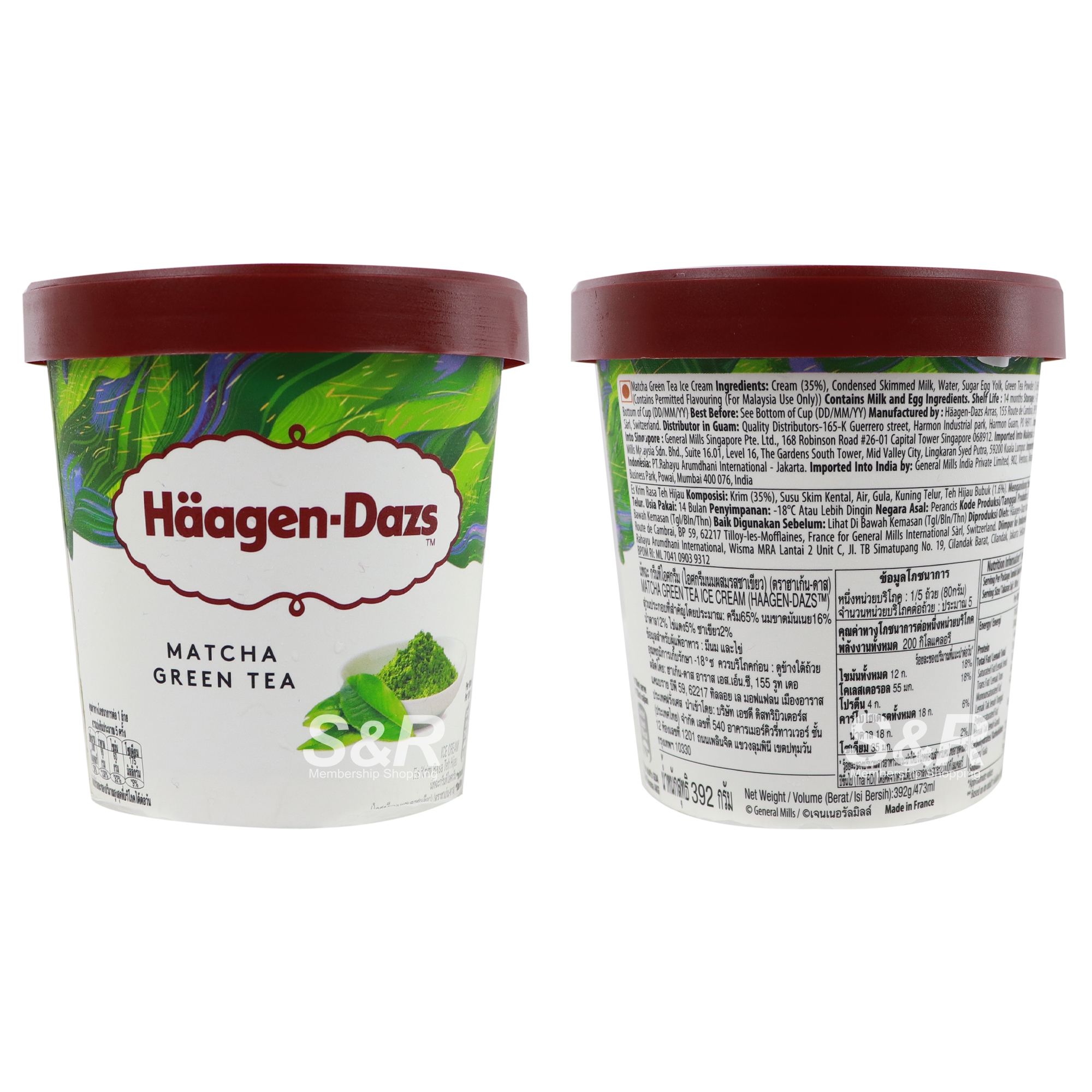HaagenDazs Ice Cream Matcha Green Tea Flavor 473mL
