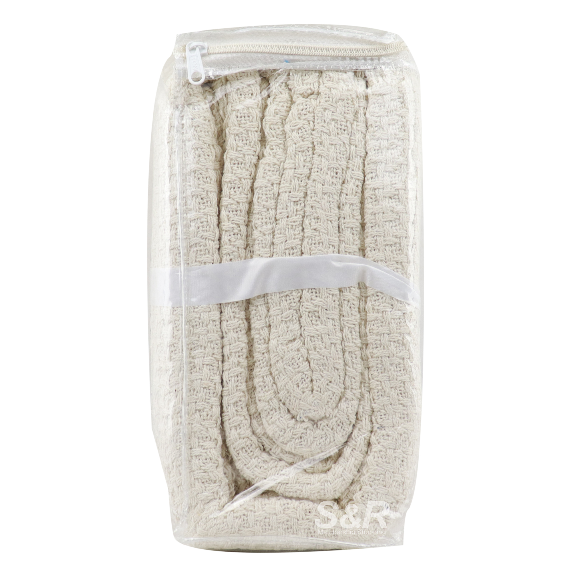 Allure Lifestyle Ivory Cotton Blanket King Size 1pc