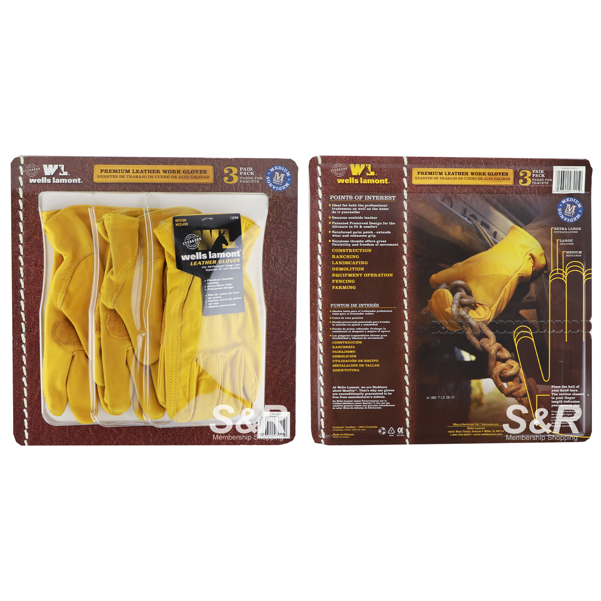 Wells Lamont Premium Leather