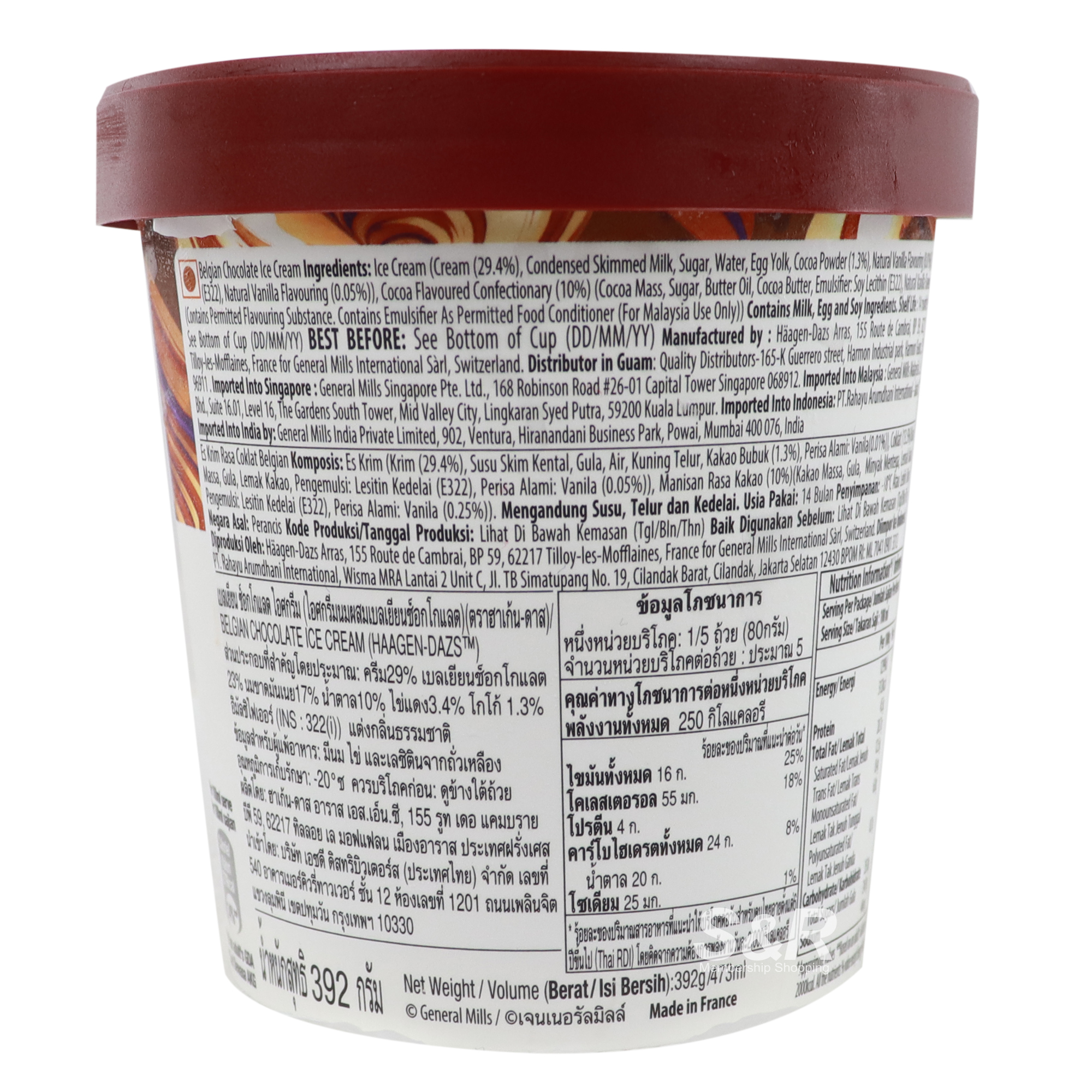 Haagen-Dazs Belgian Chocolate Ice Cream