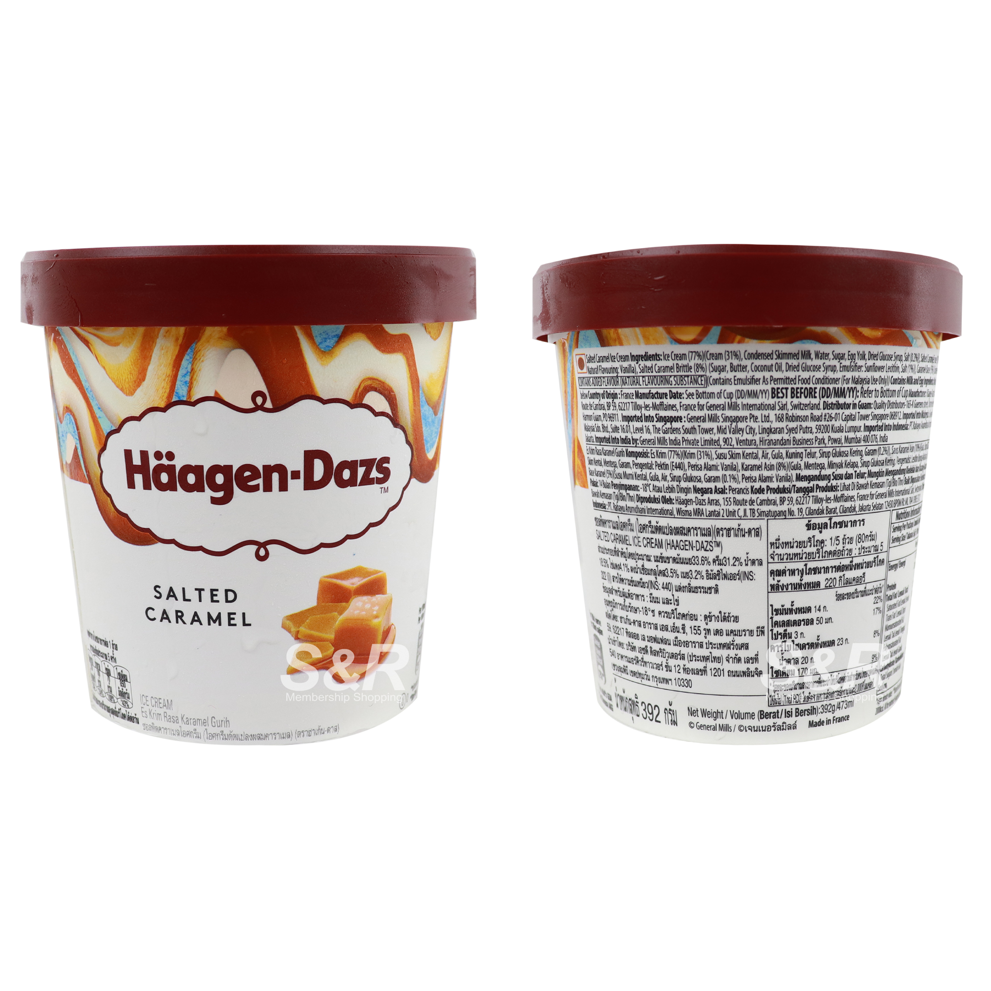 HaagenDazs Ice Cream Salted Caramel Flavor 473mL