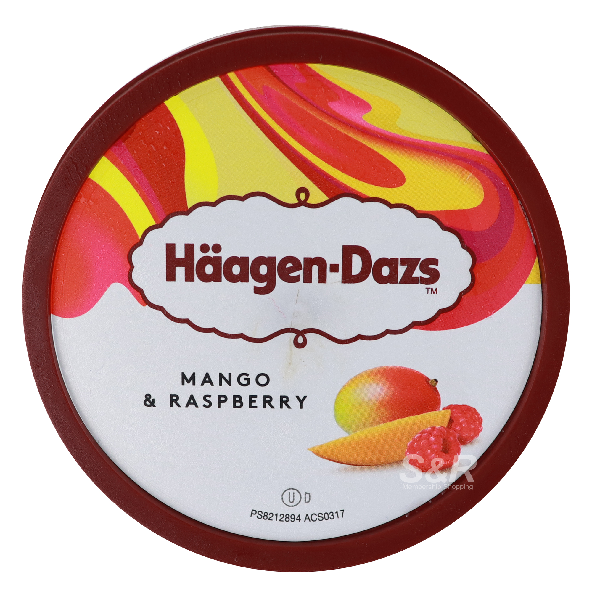 Mango & Raspberry Ice Cream