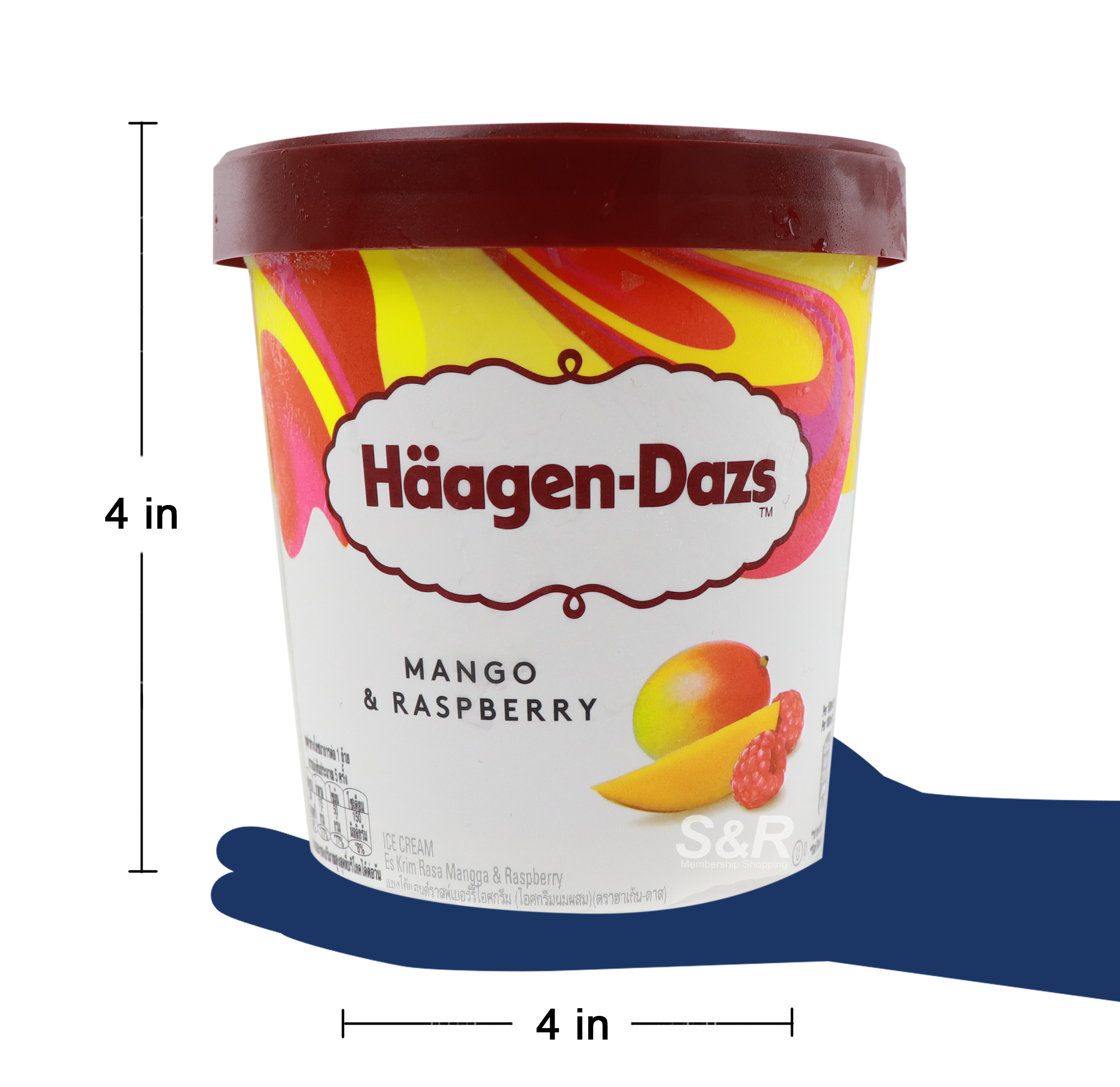 Mango & Raspberry Ice Cream