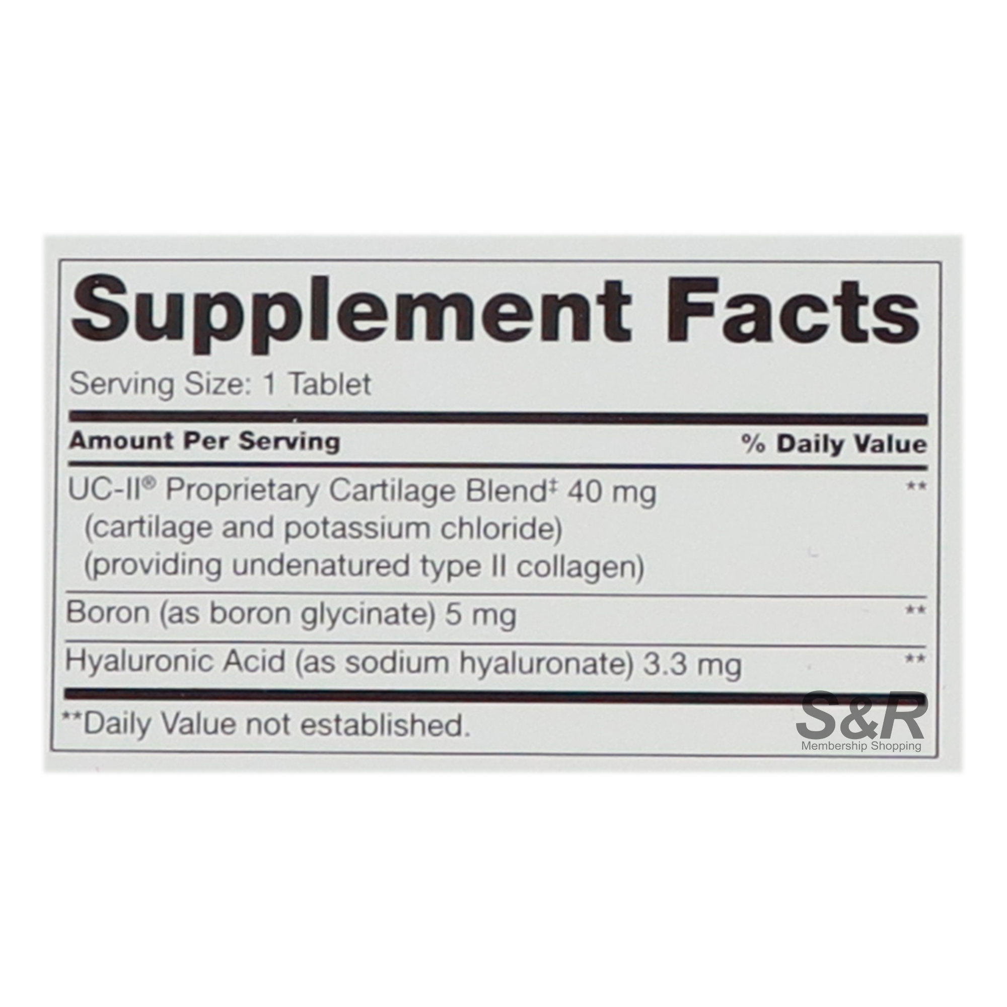 Kirkland Signature Triple Action Joint Health Supplement 110 tablets