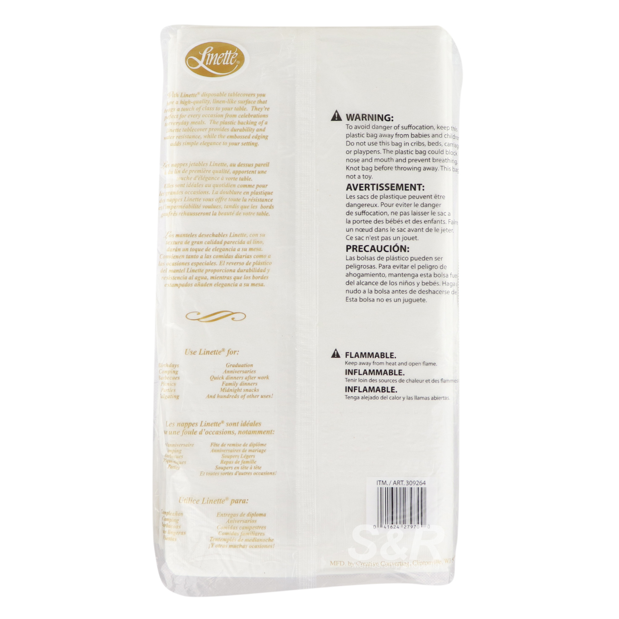 3Ply Tablecover Nappe Mantel 7pcs