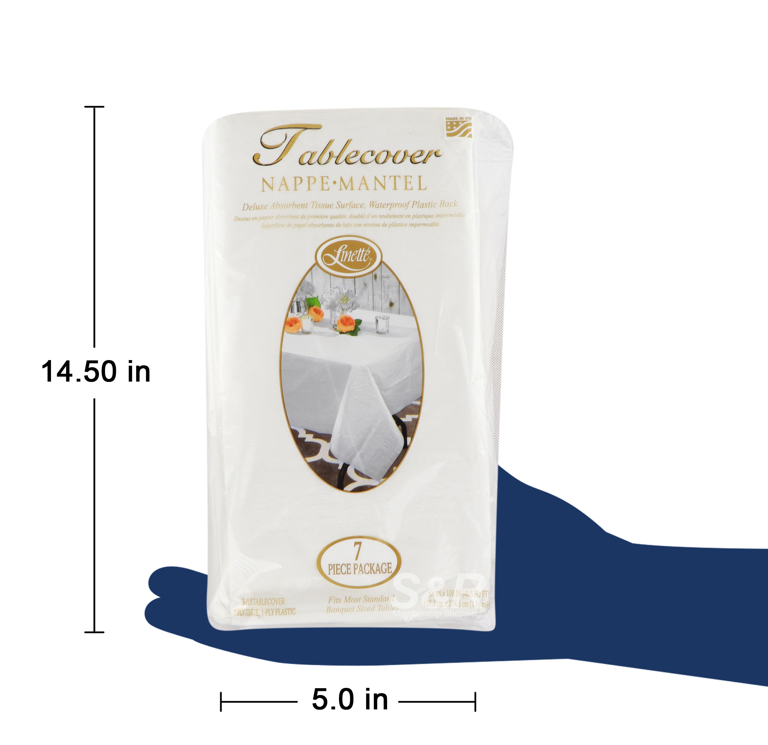 3Ply Tablecover Nappe Mantel 7pcs