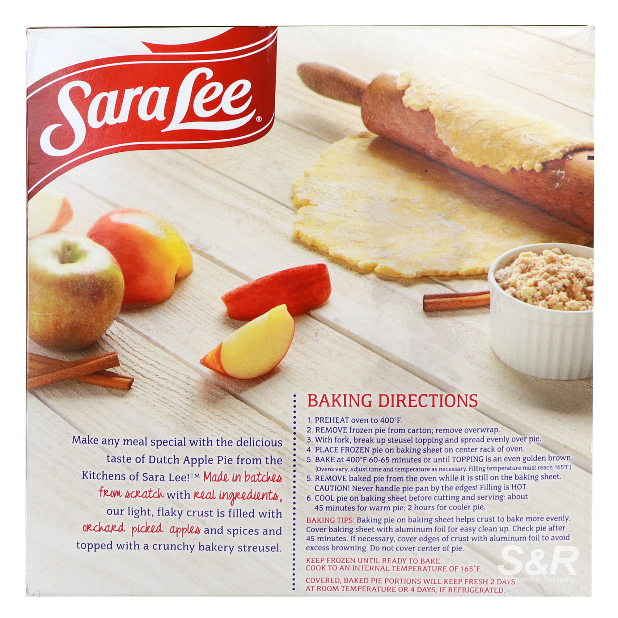 Sara Lee Dutch Apple Pie with Orchard Picked Apples