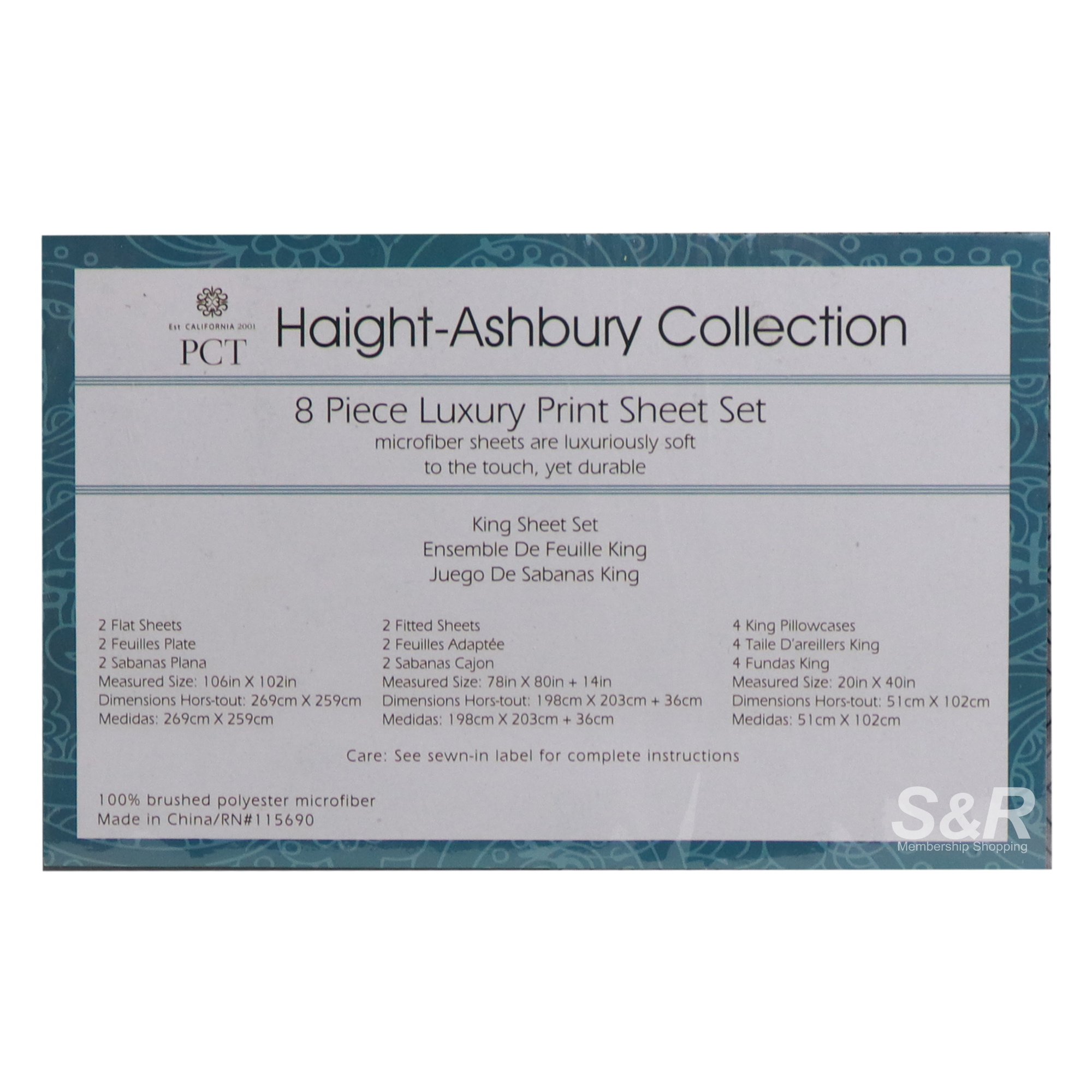 Haight-Ashbury 8-Piece Luxury Sheet King Size