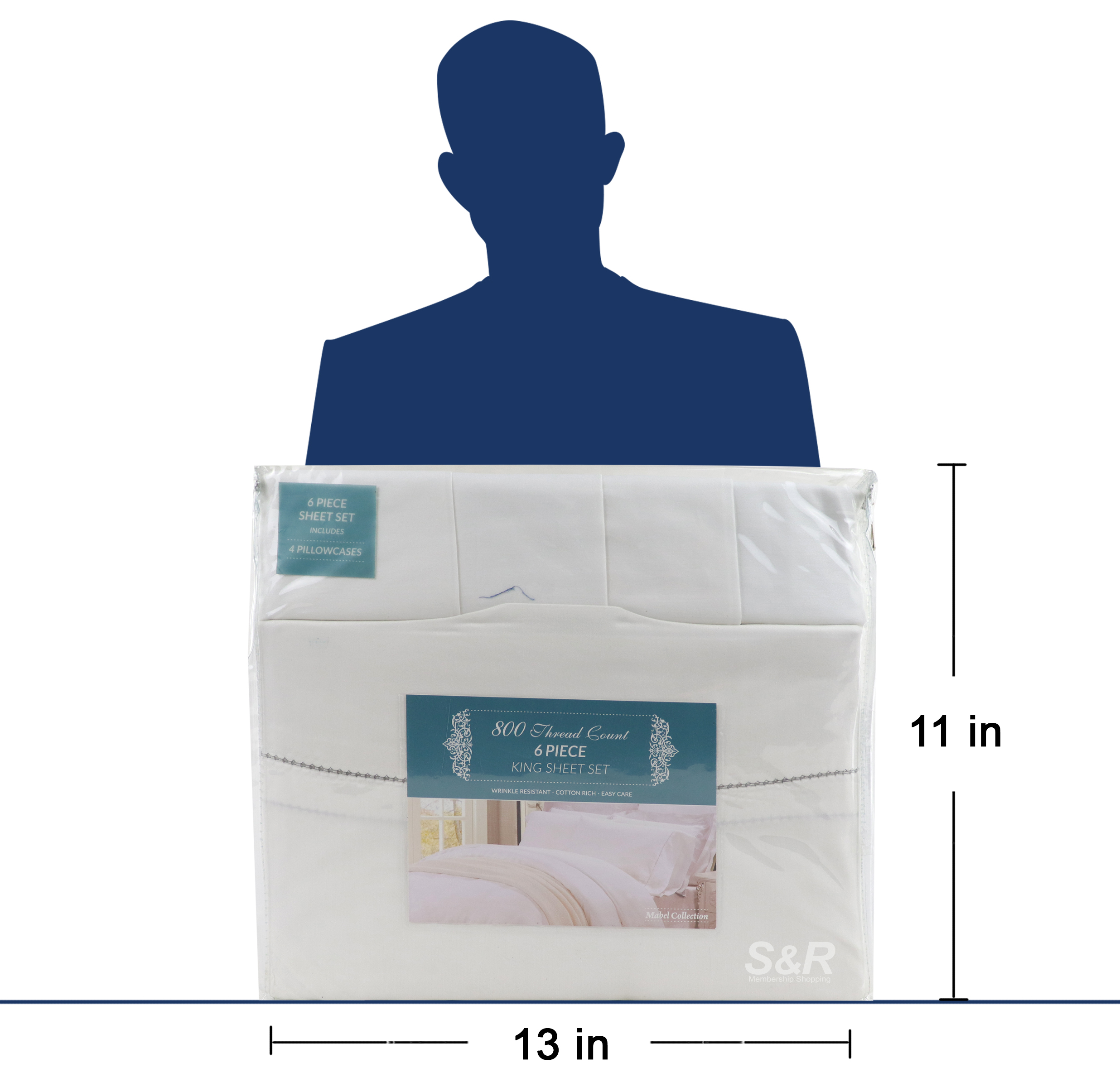 S&R King Sheet Standard Size White