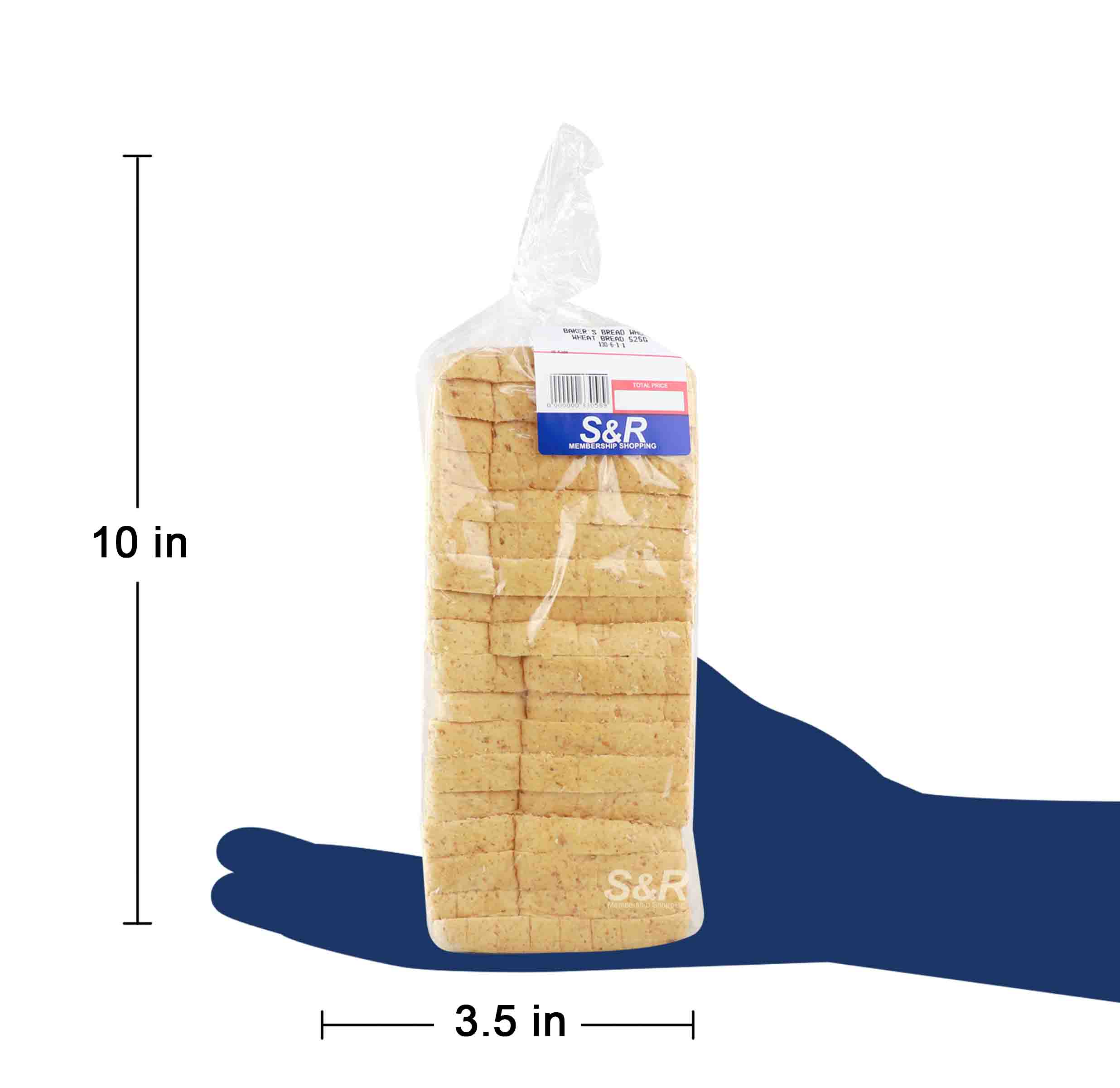 S&R Baker’s Bread Whole Wheat Loaves 525g