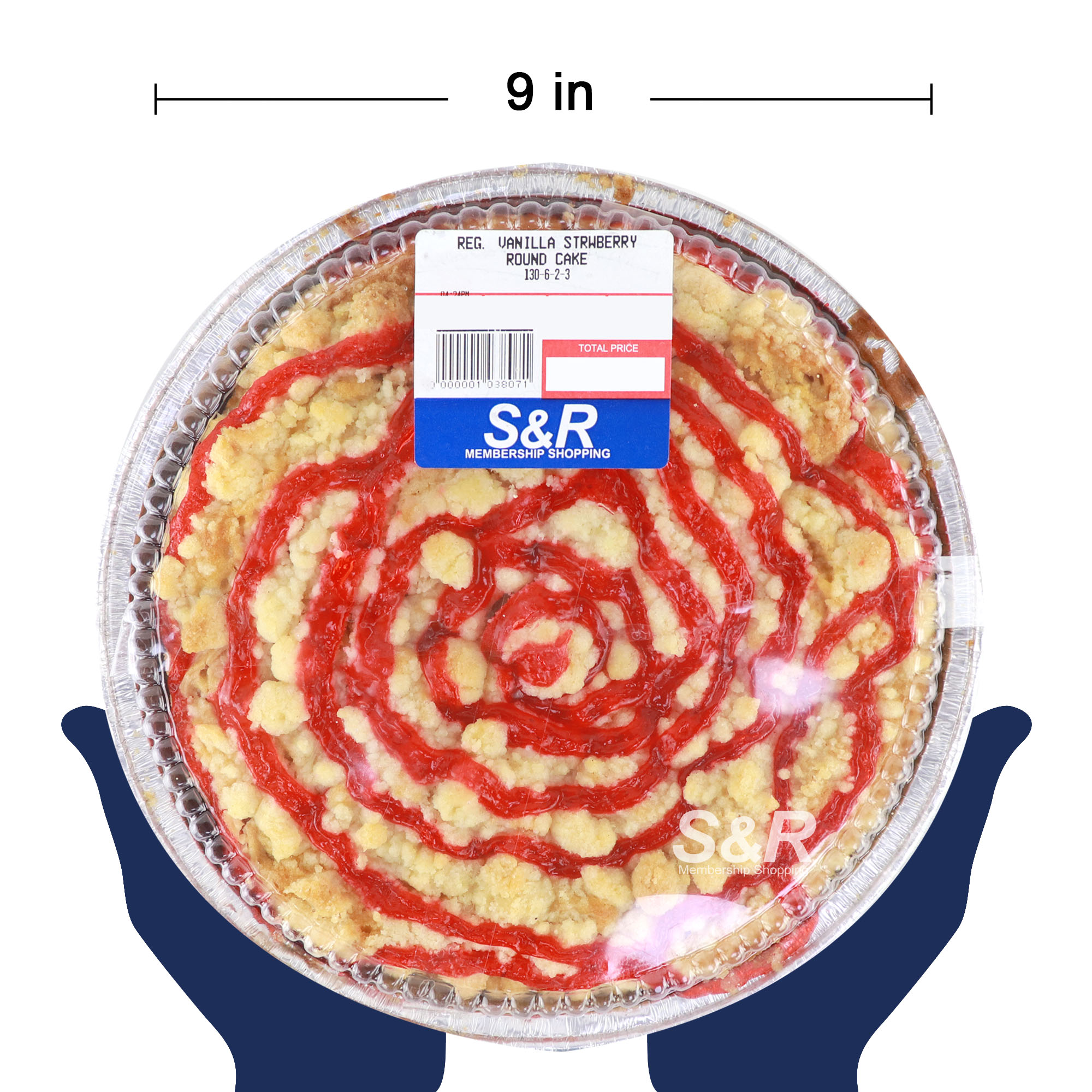 S&R Vanilla Strawberry Round Cake