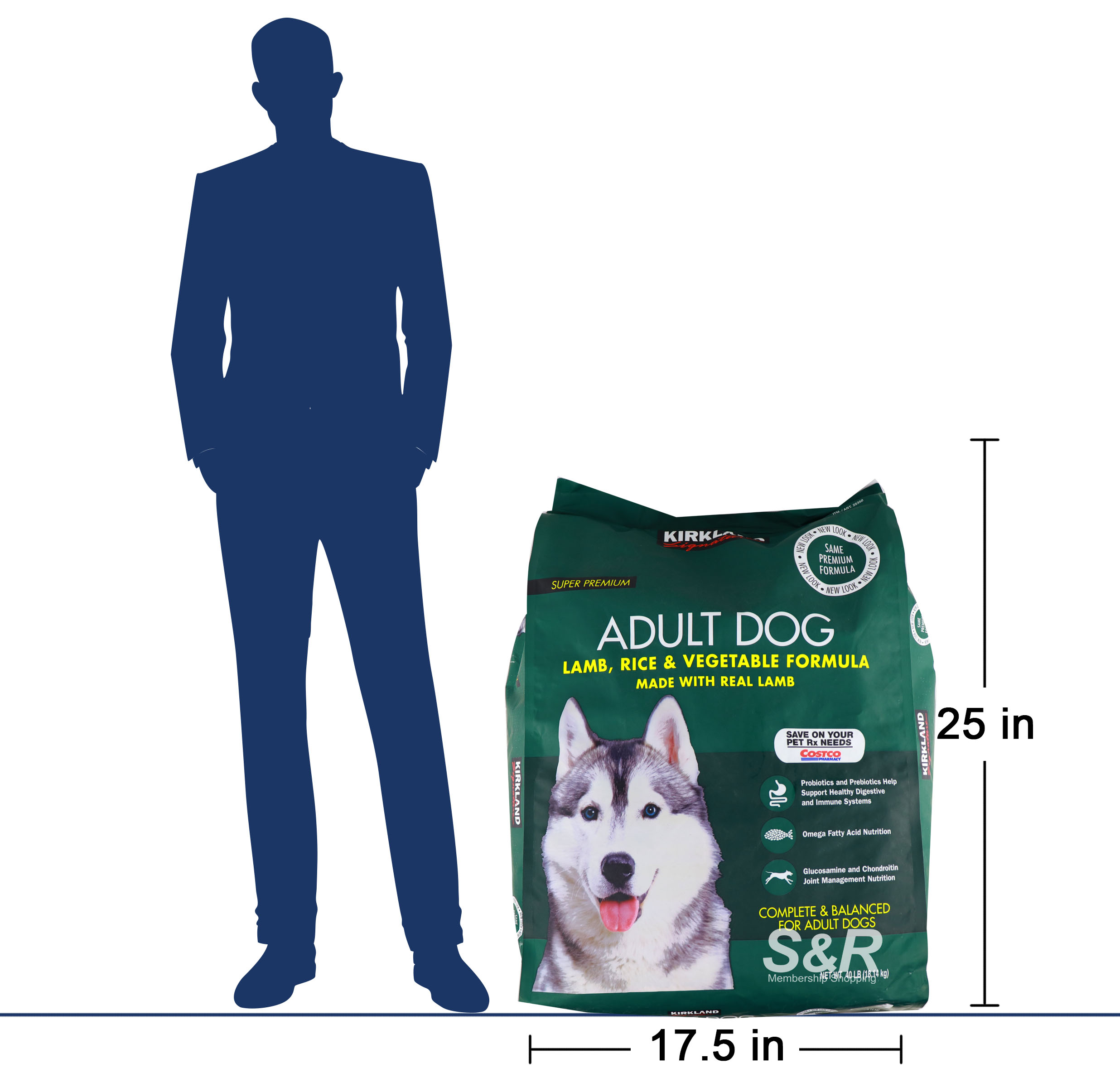 Kirkland Signature Adult Dog Lamb, Rice, & Vegetable Formula