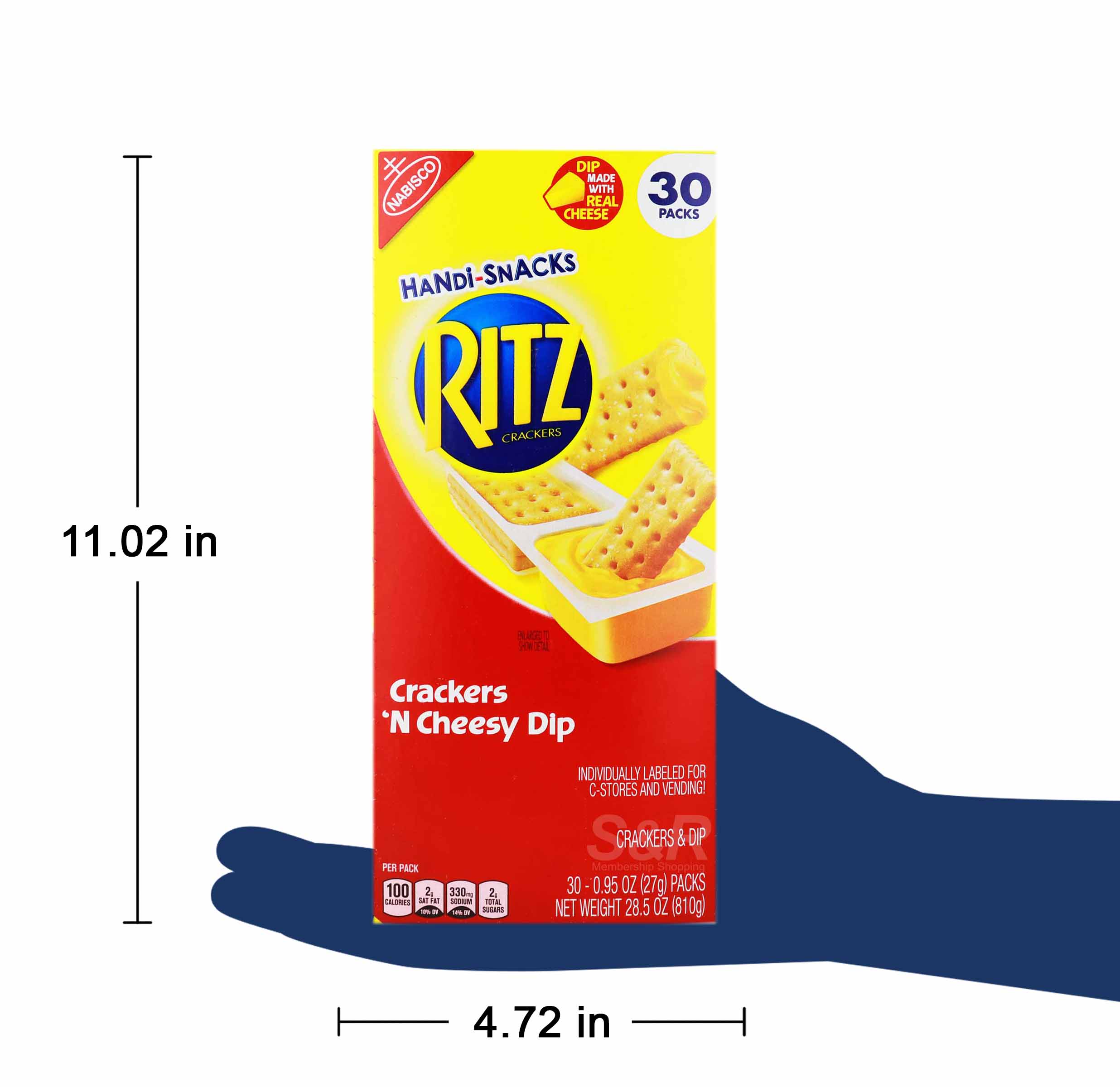 Ritz Crackers and Cheesy Dip 810g