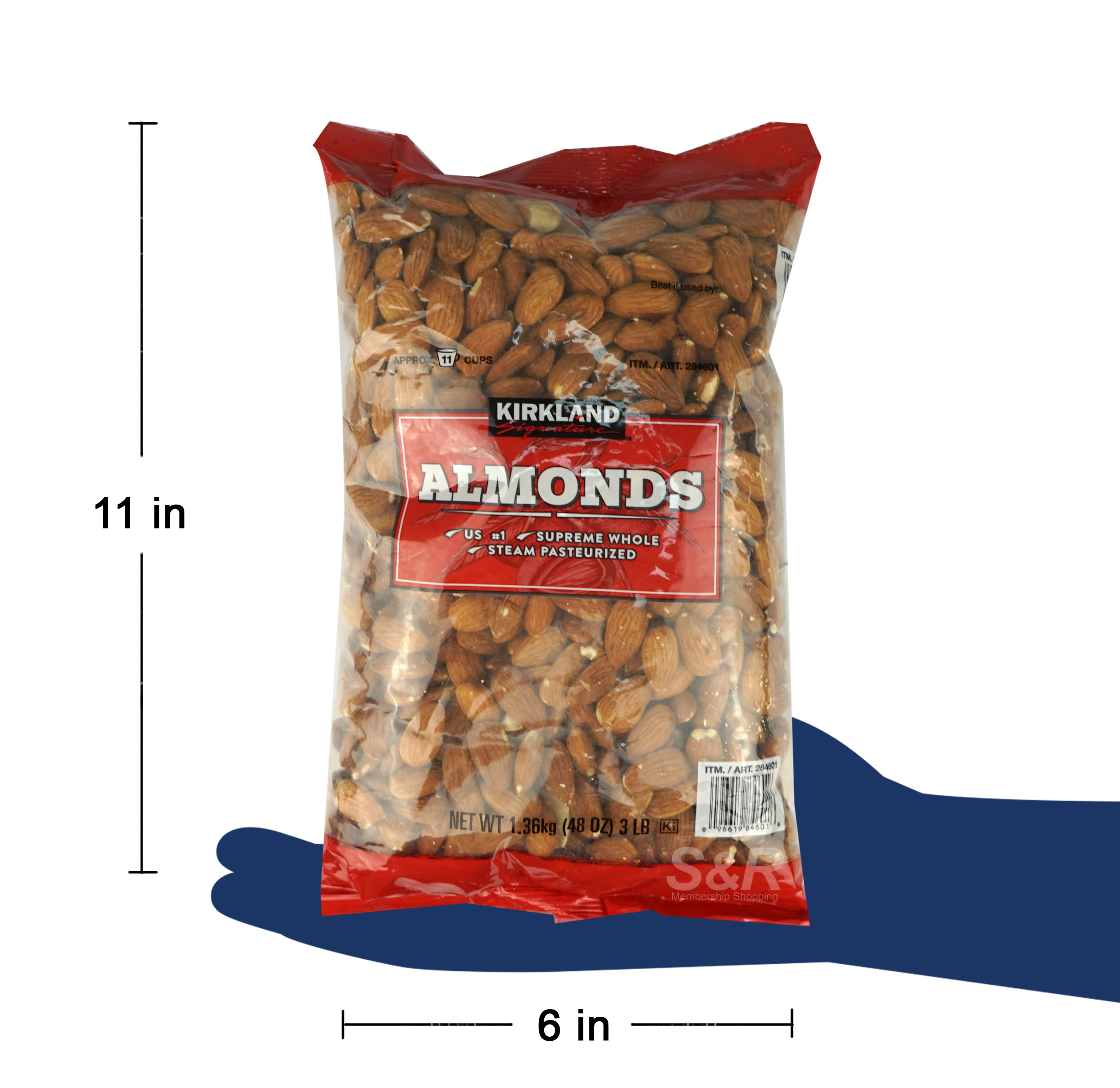 Kirkland Signature Raw Almonds 1.36kg