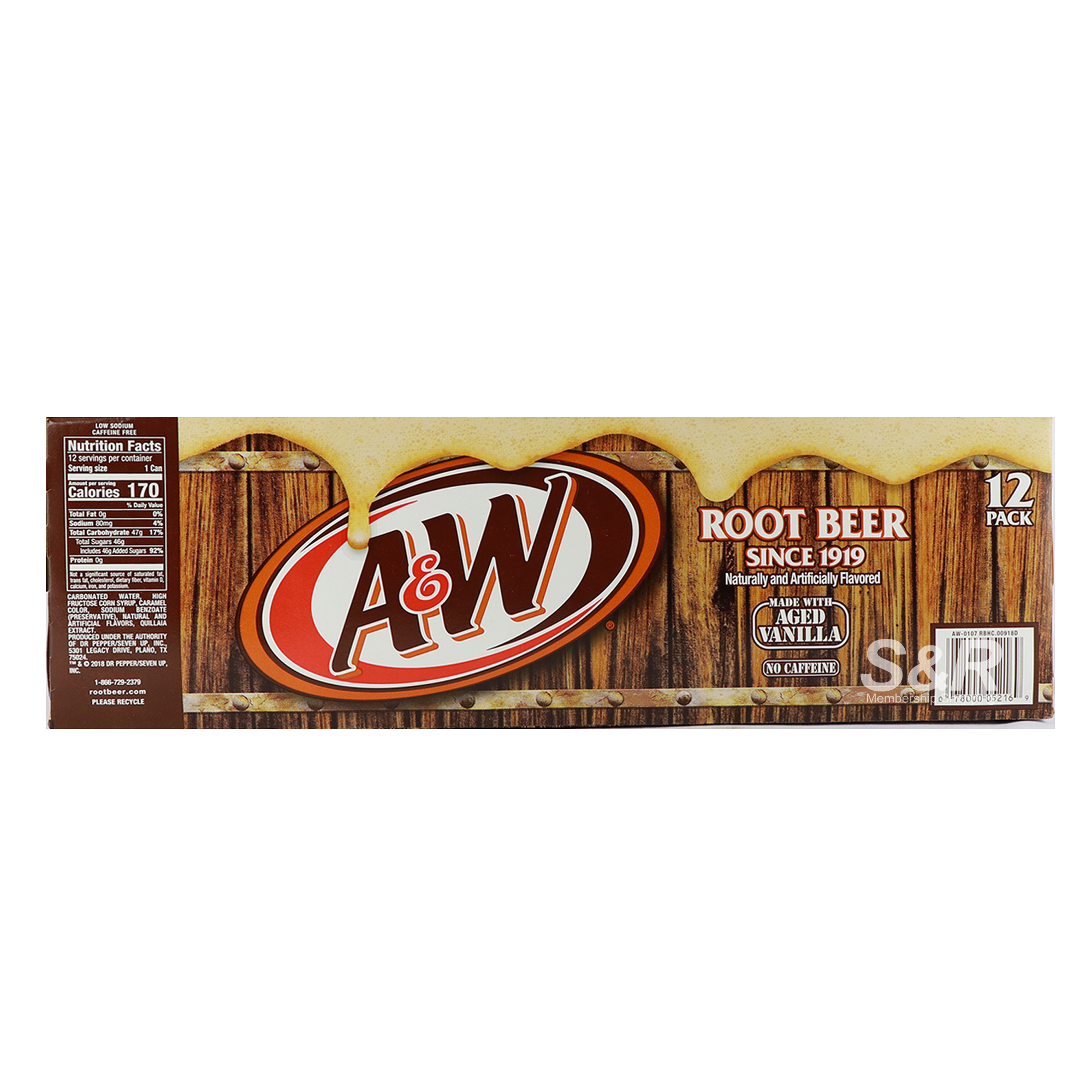 A&W Root Beer 12pcs
