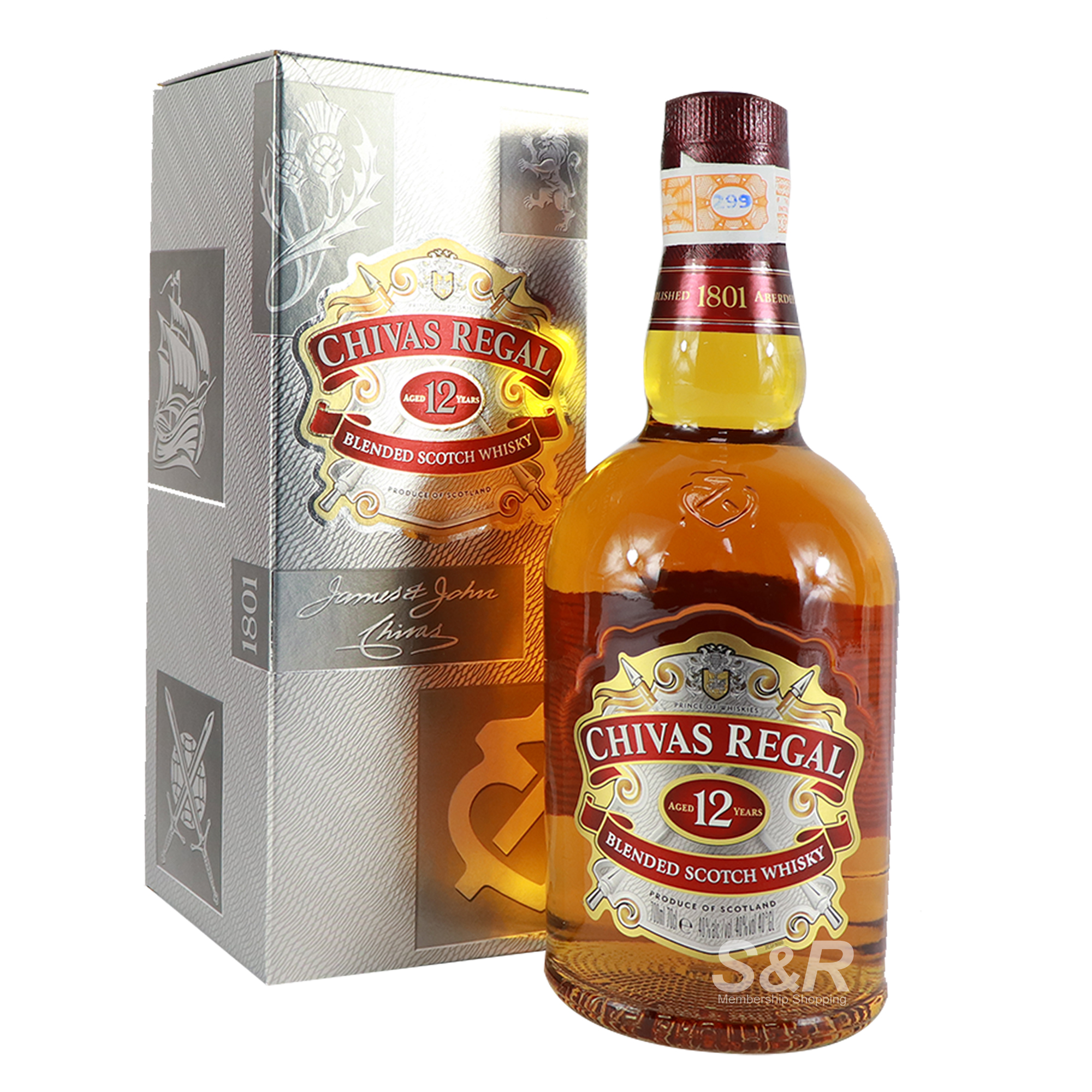 Chivas Regal Aged 12 Years Blended Scotch Whisky 700mL