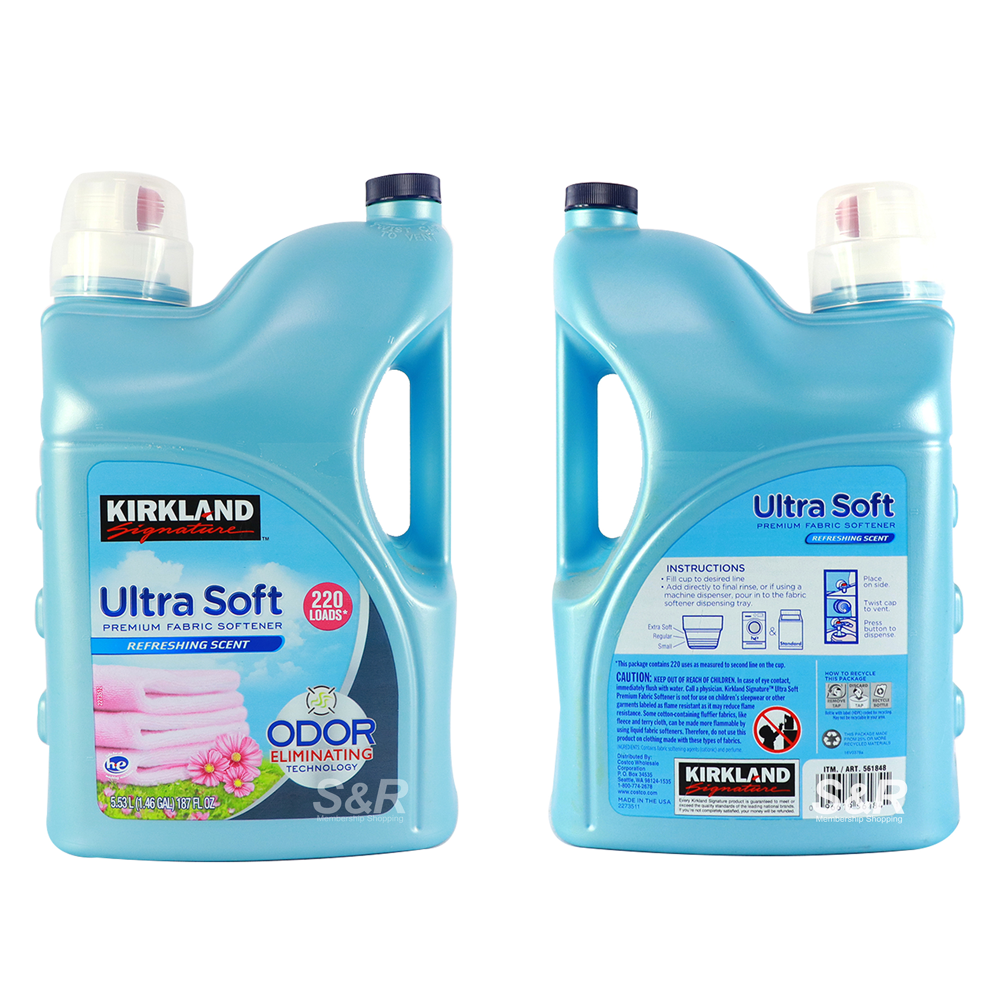 Kirkland Signature Ultra Soft Premium Fabric Softener 5.53L