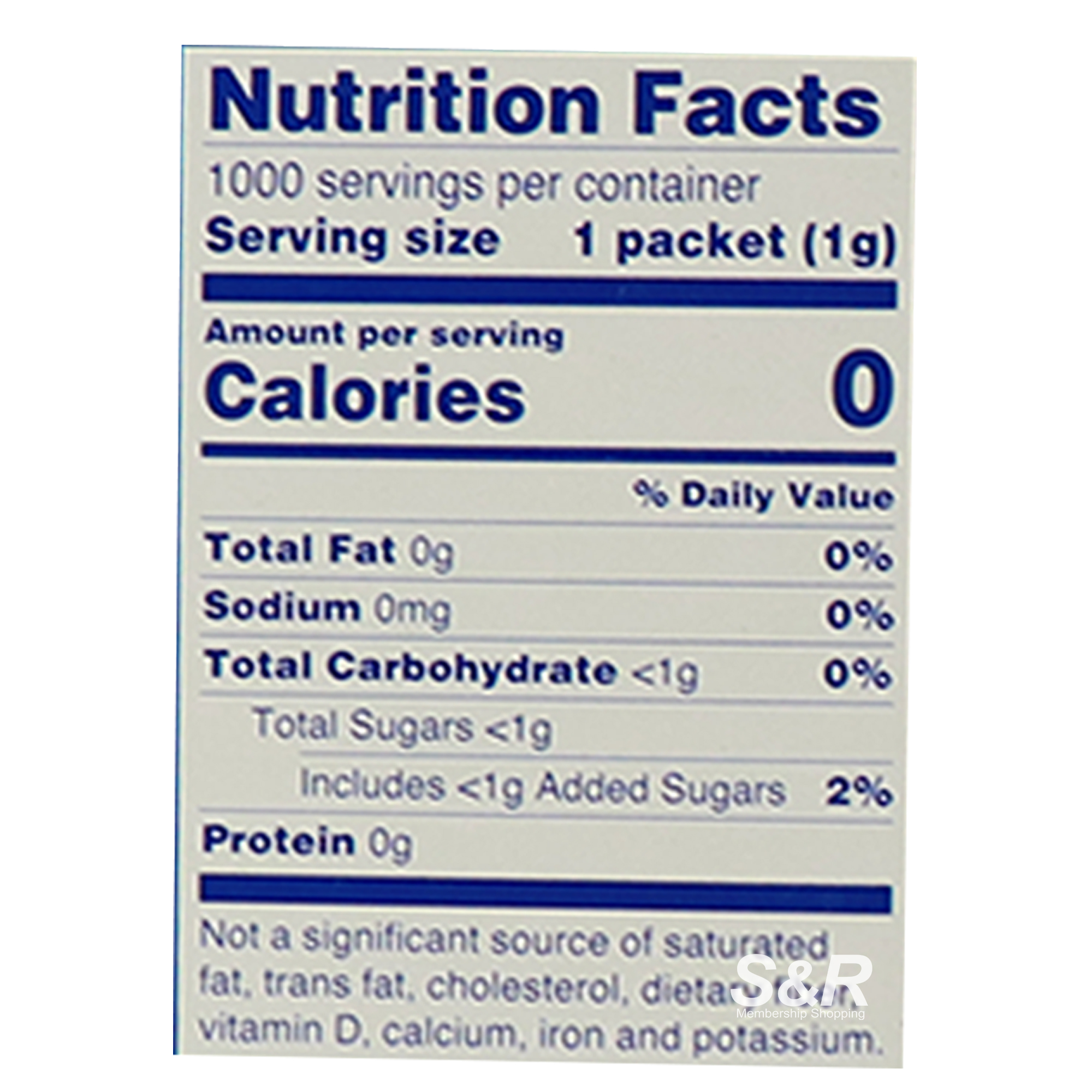 Equal Original Zero Calories