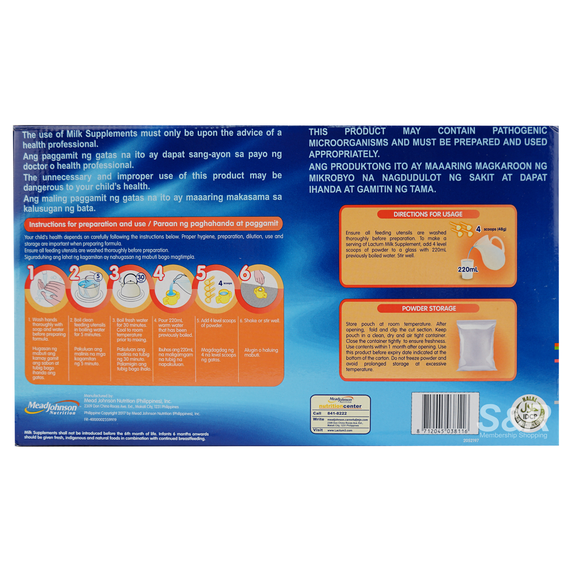Lactum Milk Supplement Powder