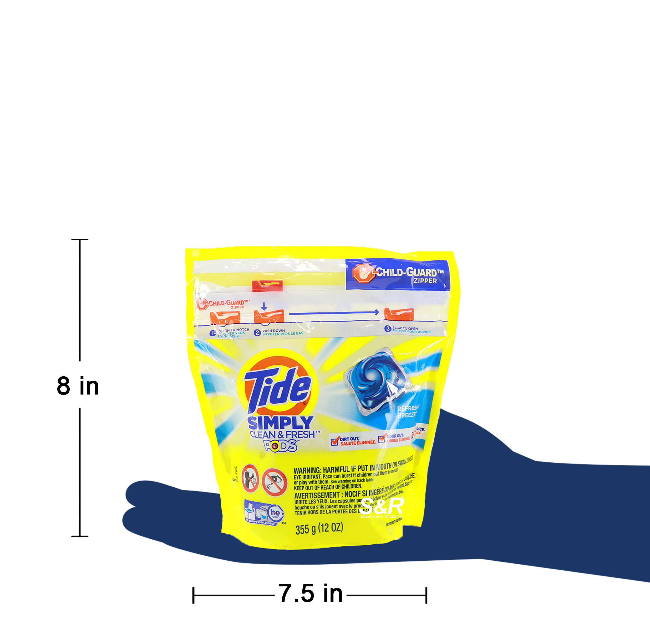 Tide Simply Clean & Fresh Pods Refreshing Breeze 19pcs