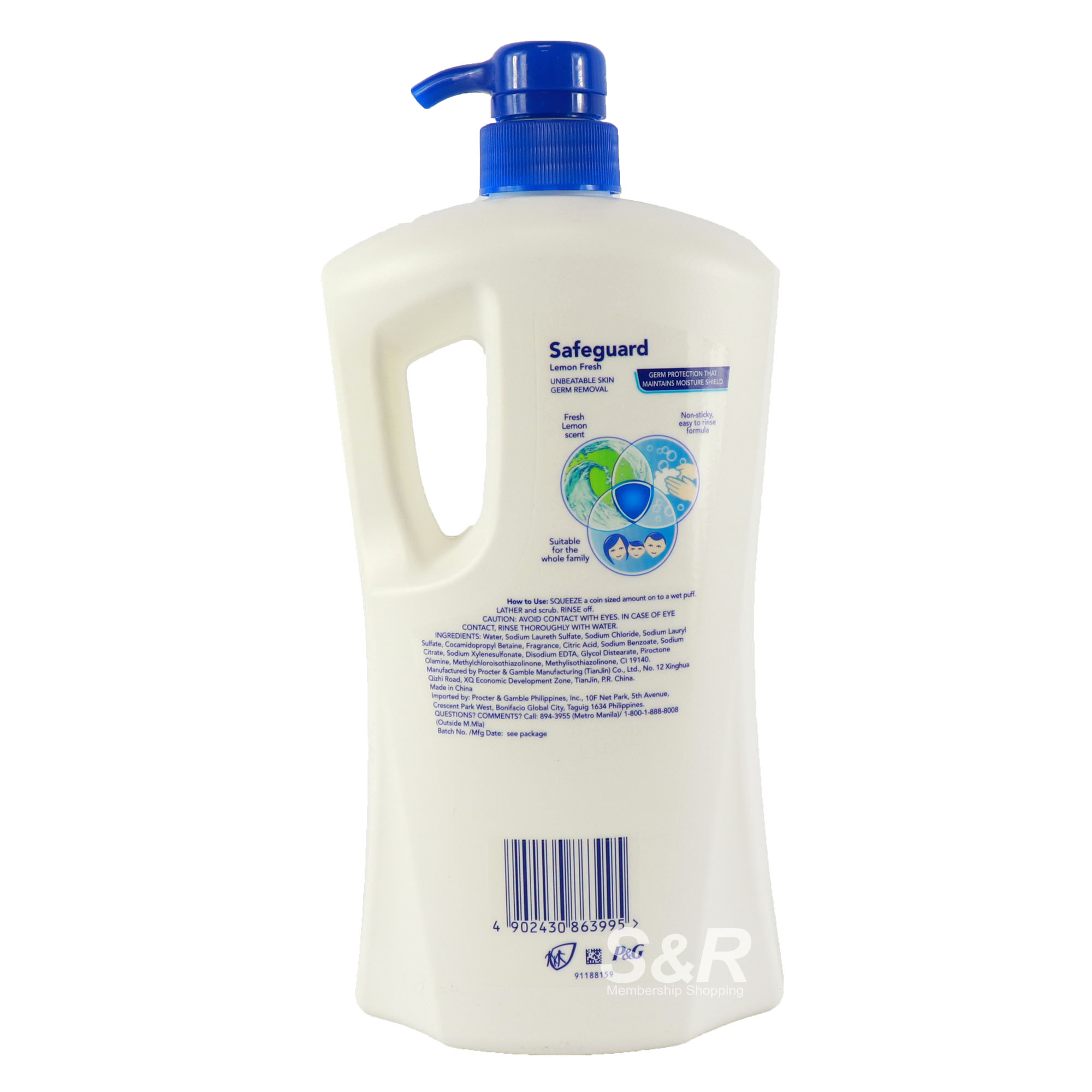 Safeguard Body Wash Lemon Fresh 1L