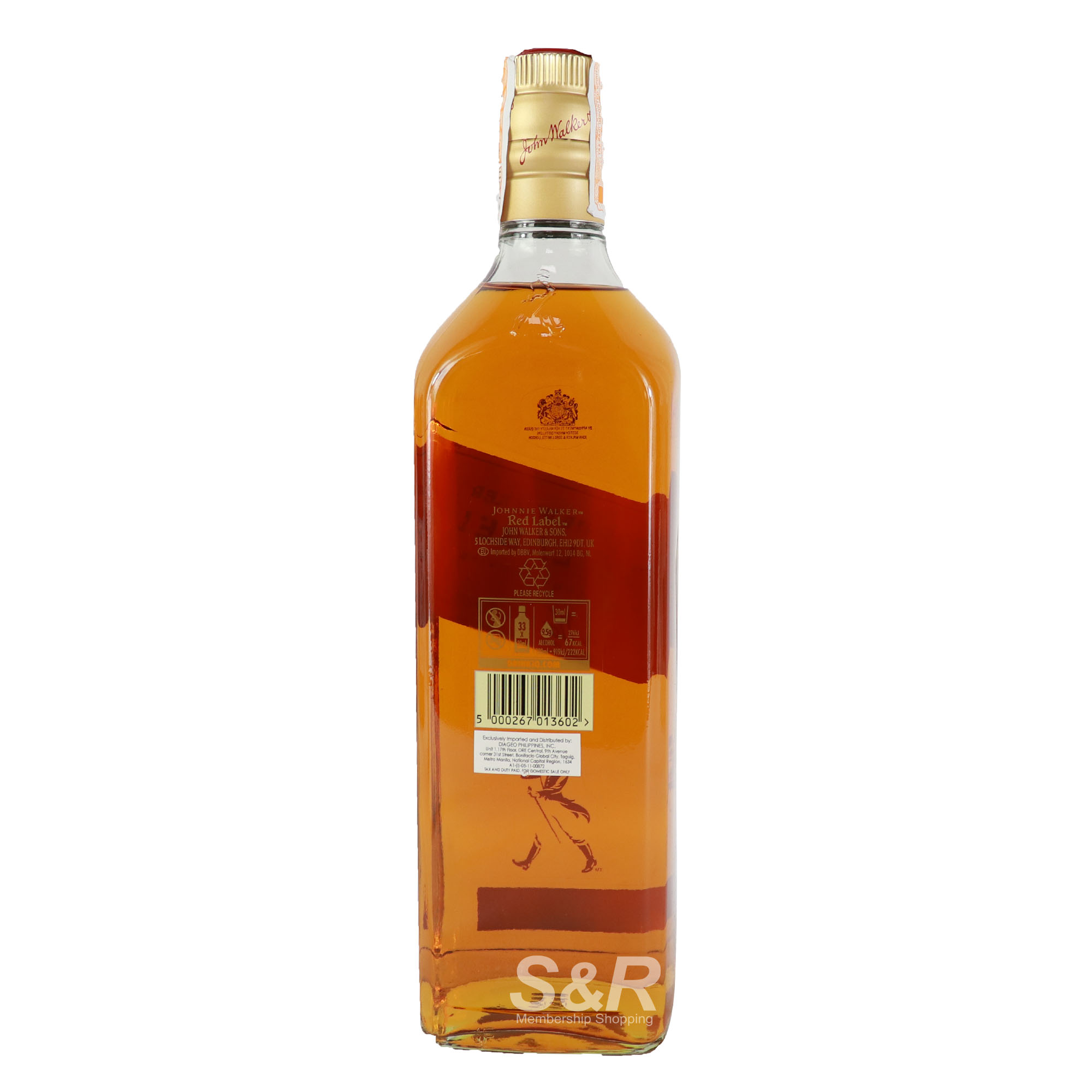 JOHNNIE WALKER RED LABEL 1L