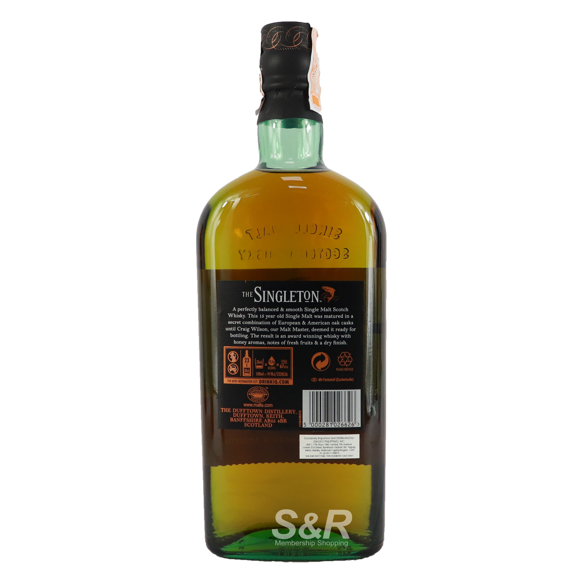 Singleton Dufftown 15 Year Old Single Malt
