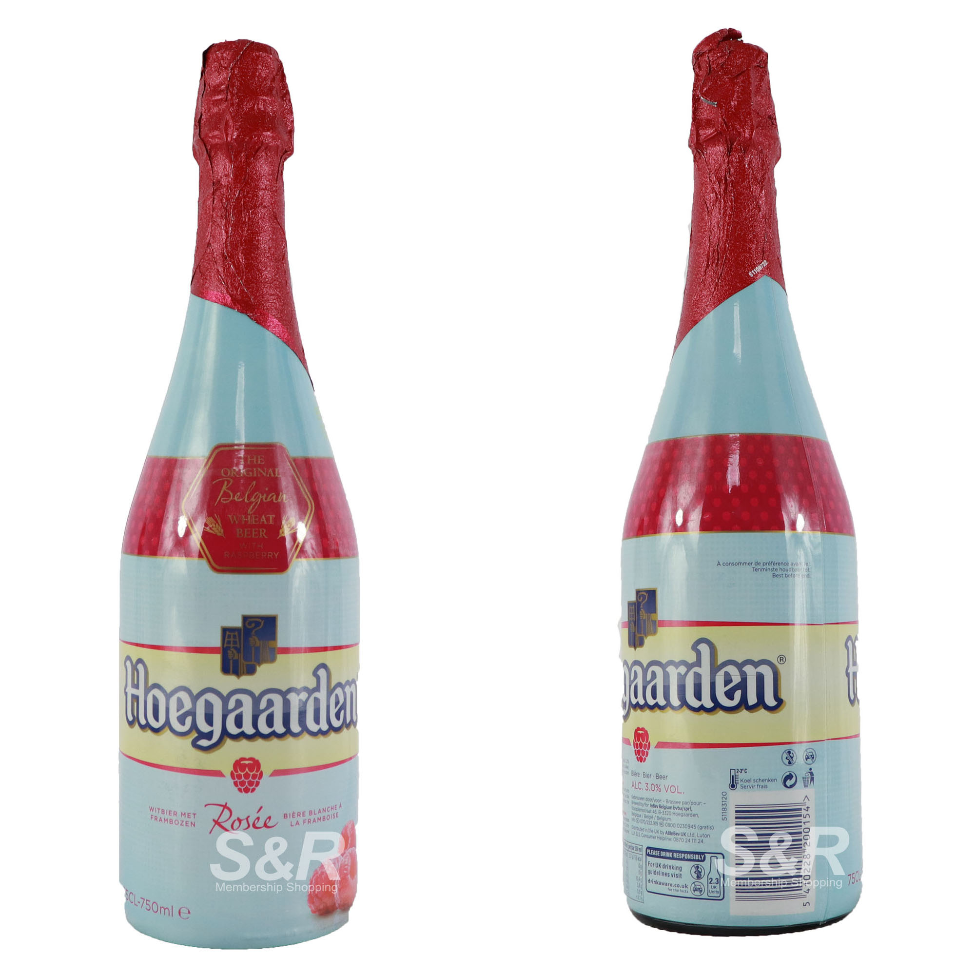 Hoegaarden Rosée Original Belgian Wheat Beer 750mL