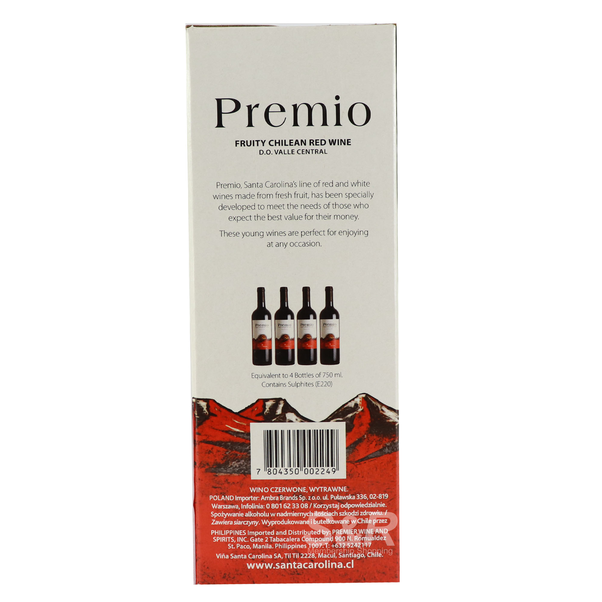 Santa Carolina Premio