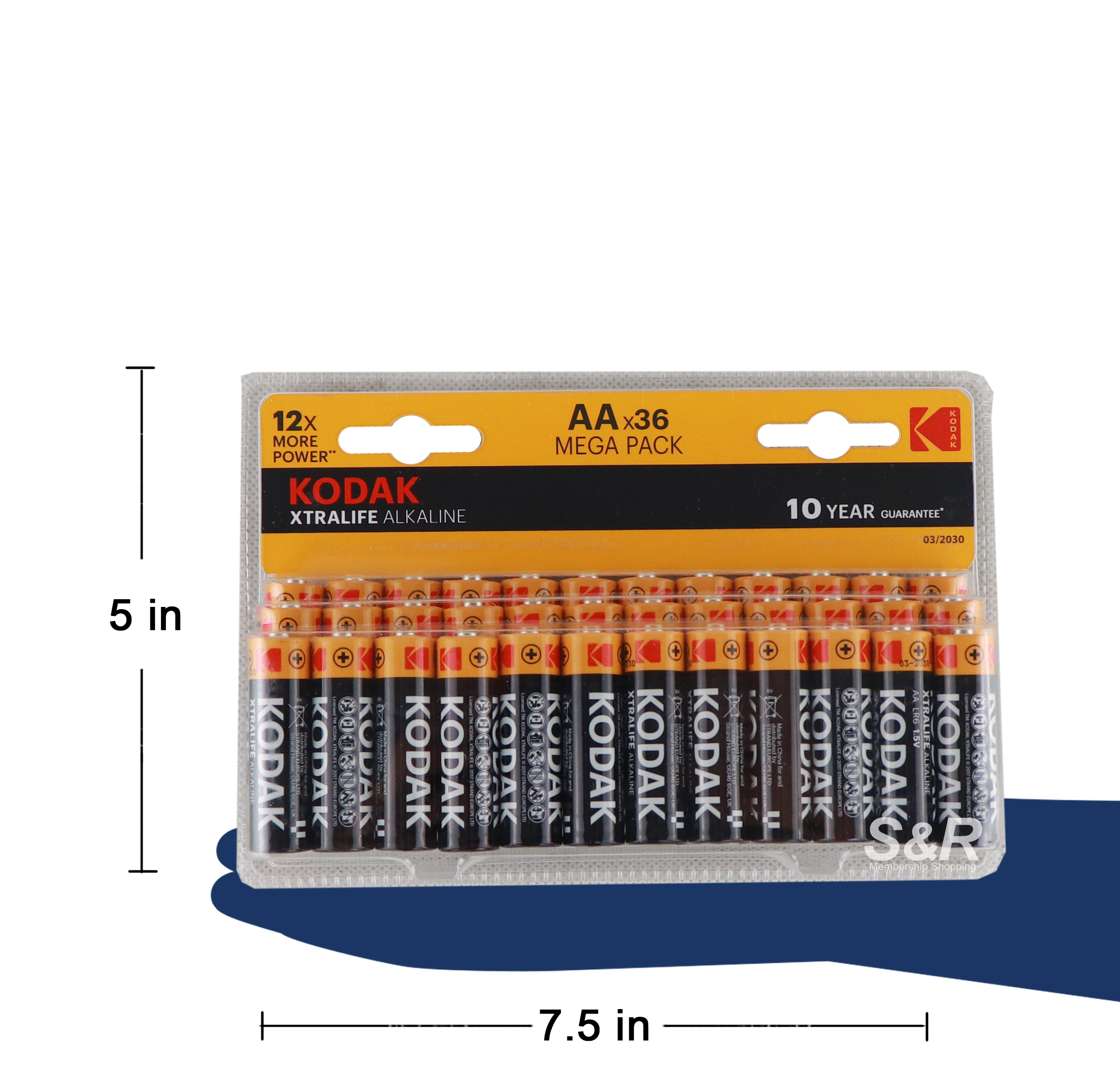 Kodak Xtralife Alkaline Megapack AA Batteries 36pcs