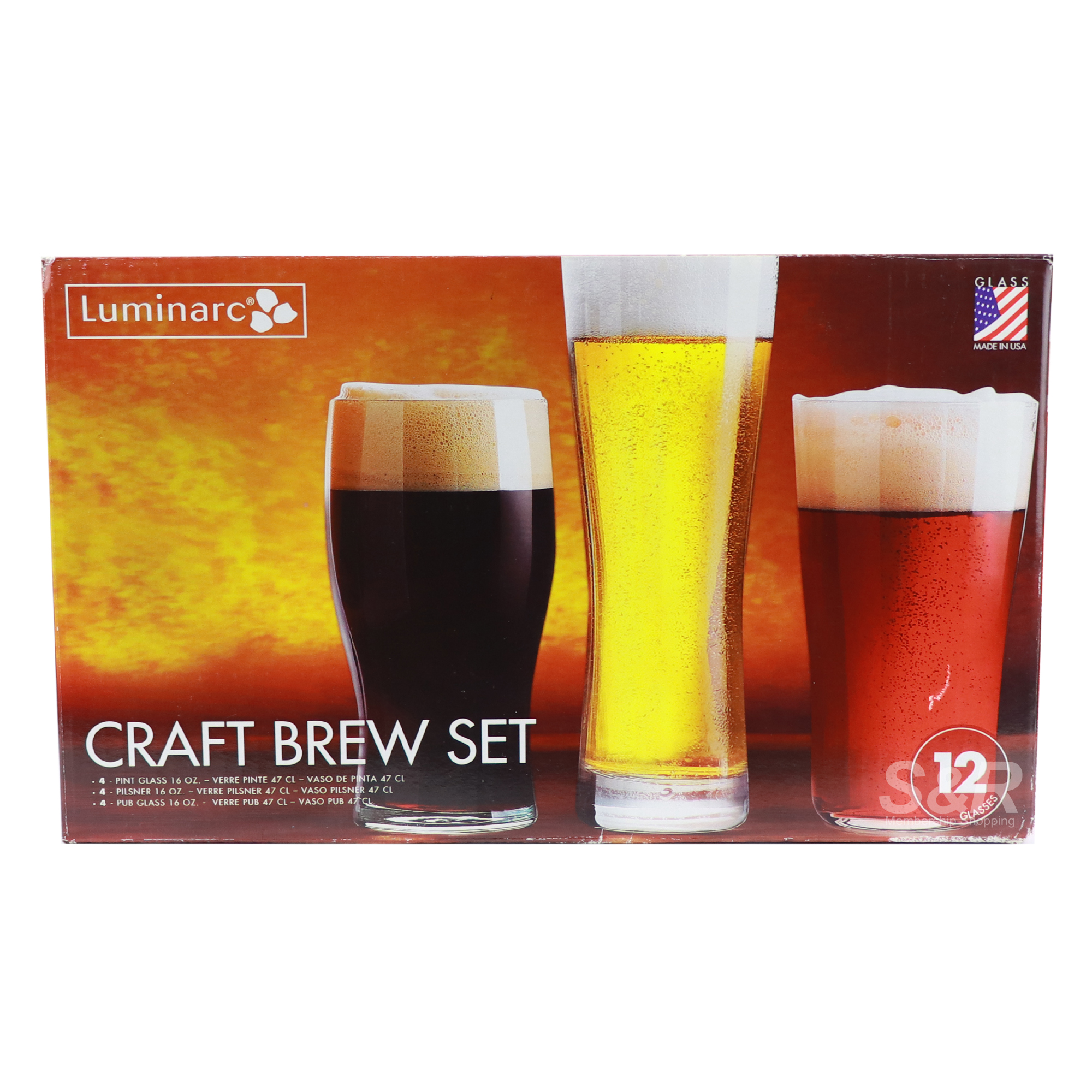 Luminarc Brewmaster glasses
