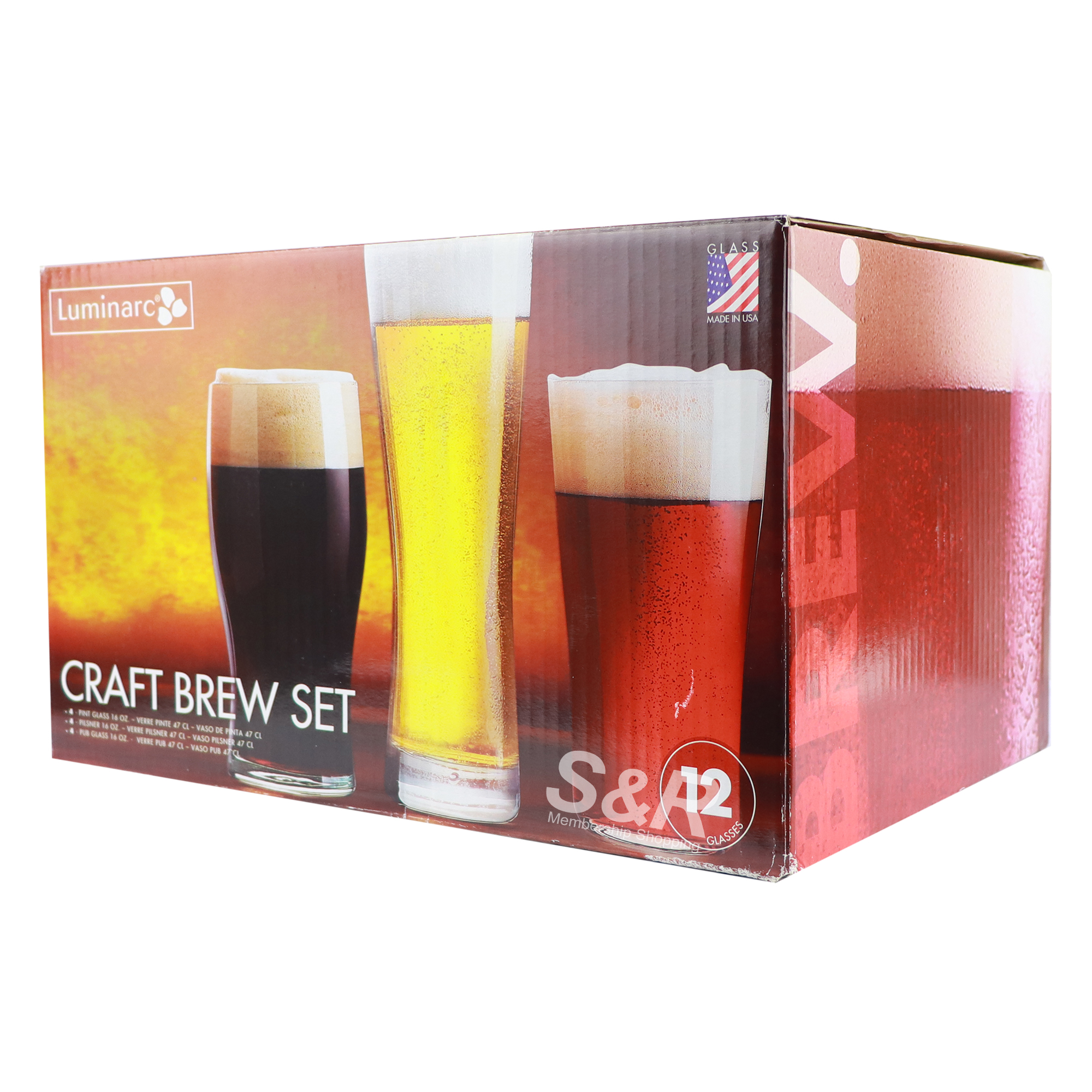 Luminarc Brewmaster glasses