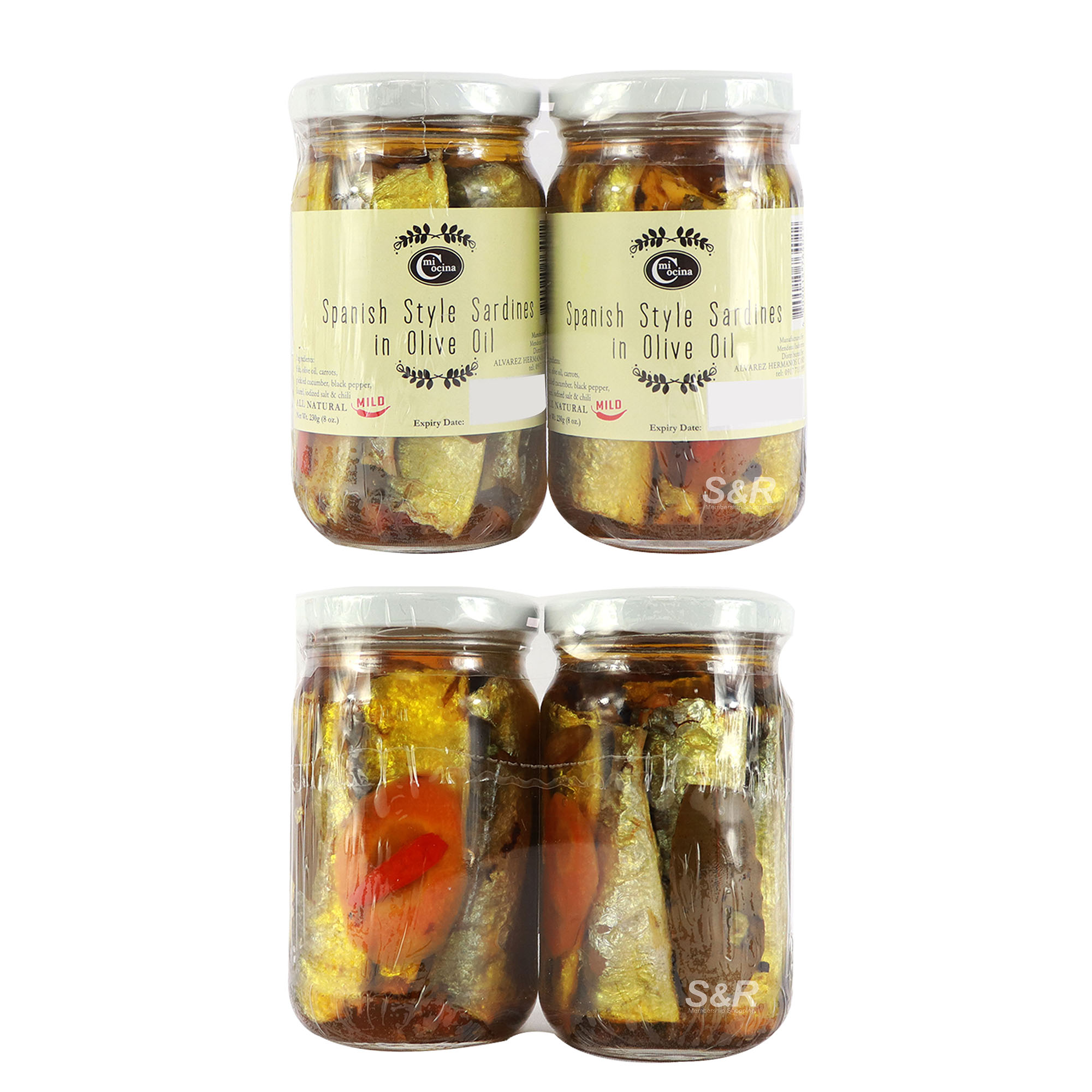 Mi Cocina Spanish Style Sardines in Olive Oil 2 jars