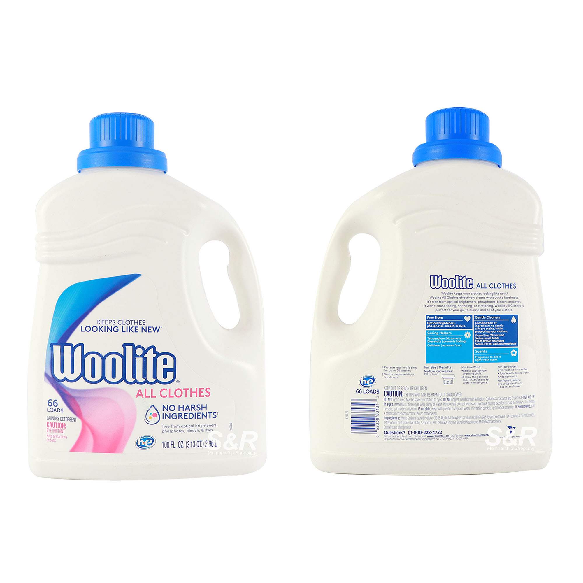 Woolite All Clothes Liquid Detergent 2.96L