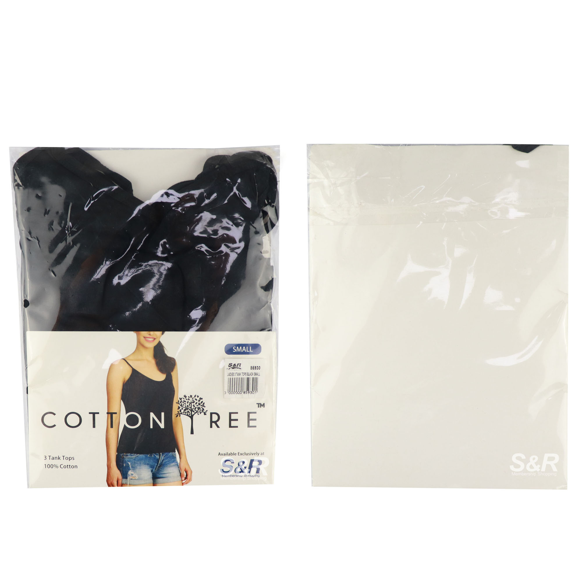 Cotton Tree Black Tank Top