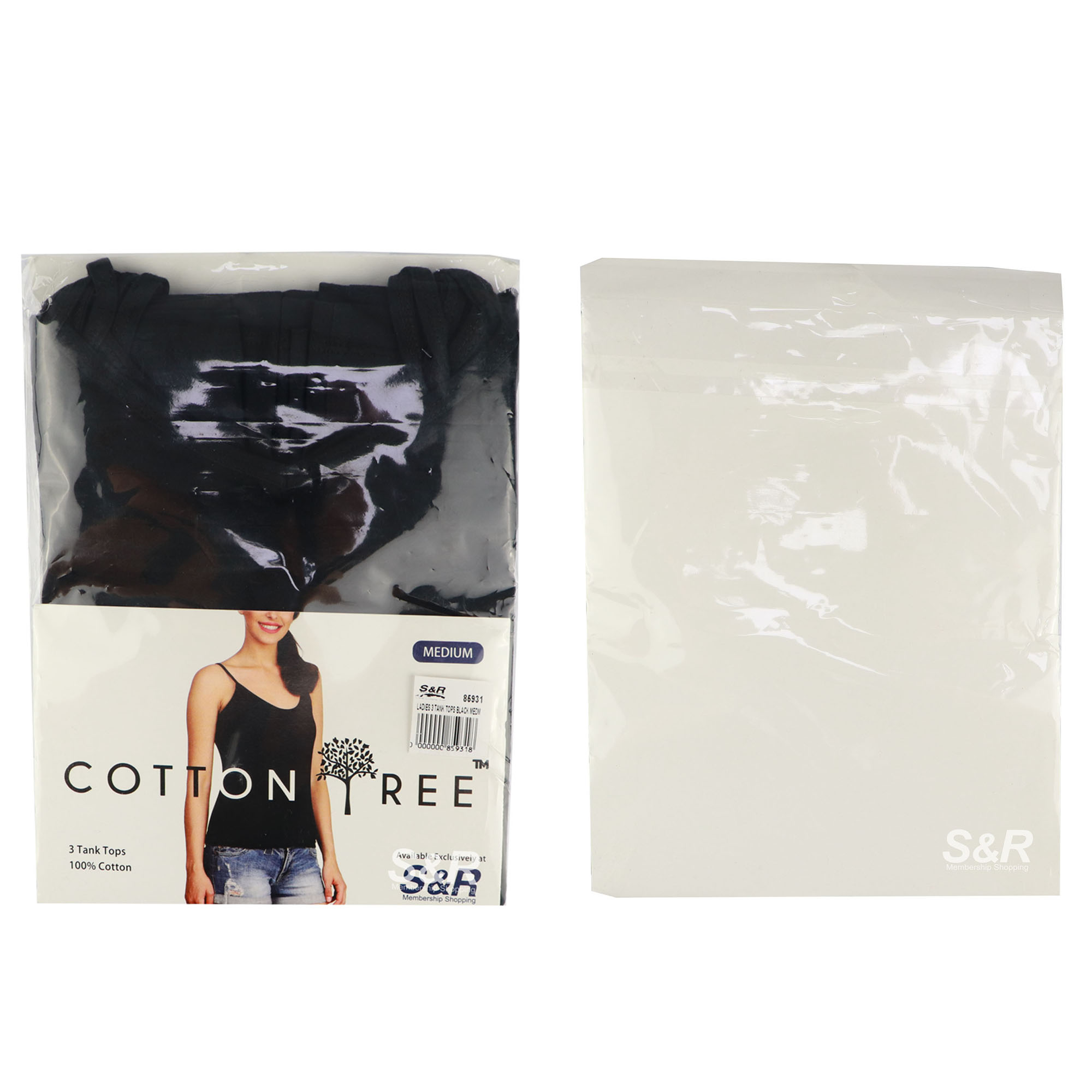 Cotton Tree Black Tank Top
