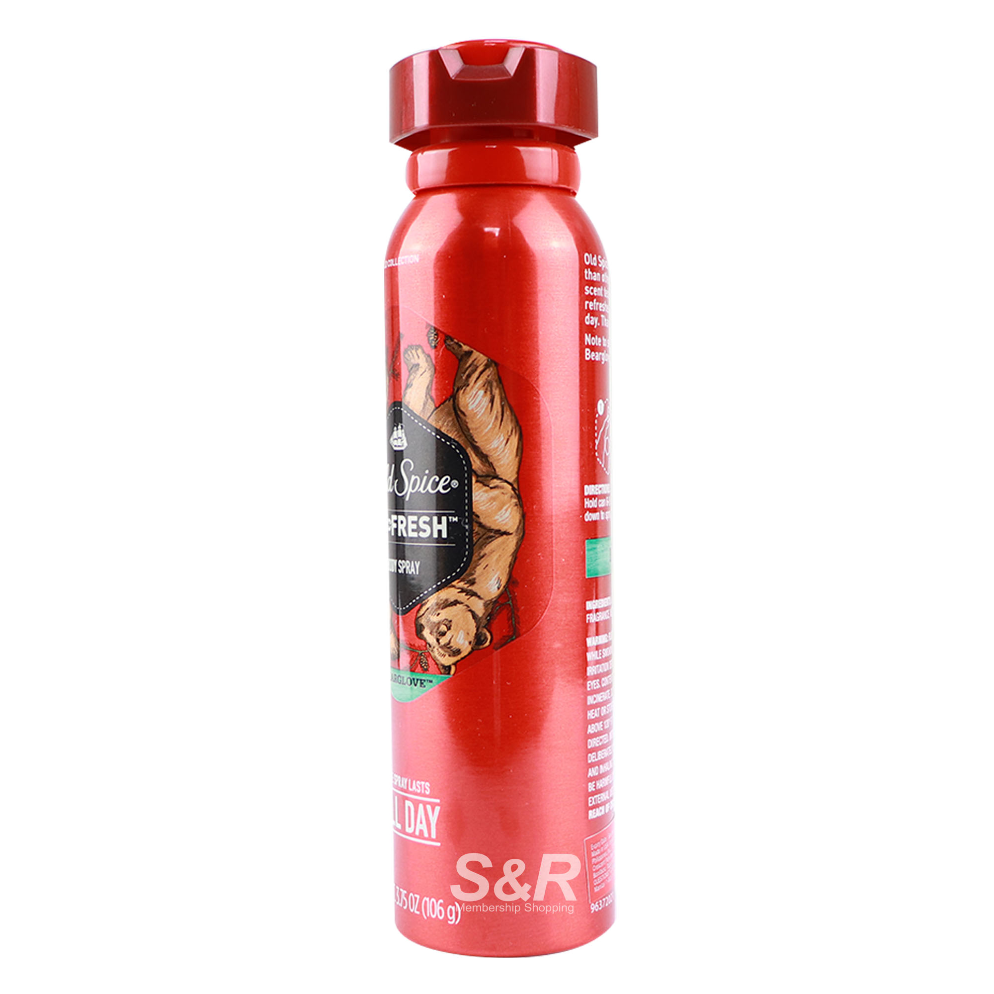 Old spice top bearglove spray