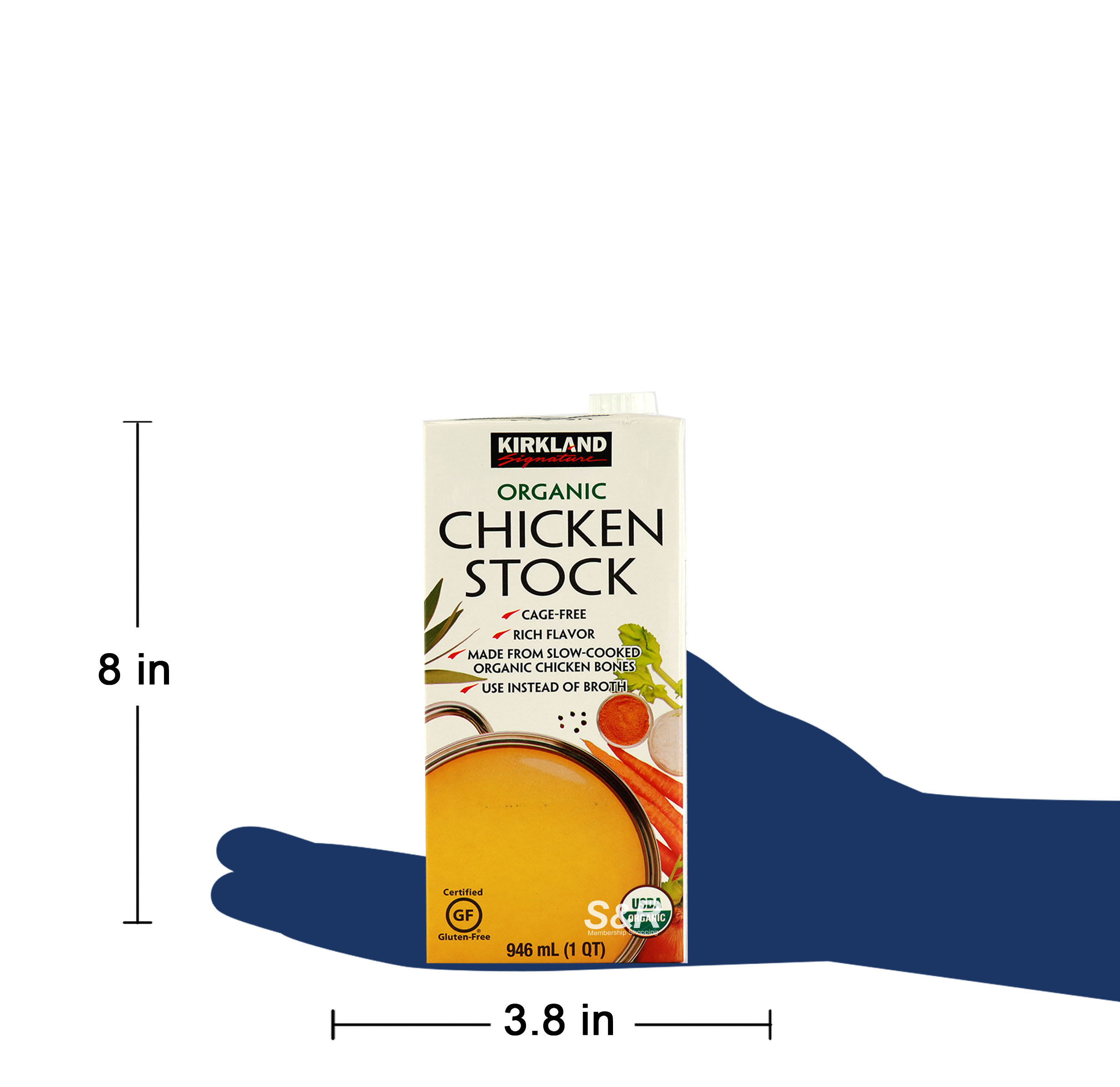 Kirkland Signature Organic Chicken Stock 946mL