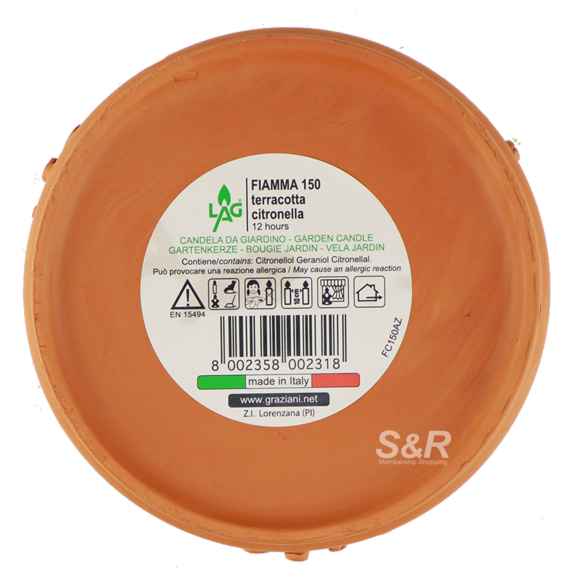 Citronella Scented Outdoor Candle