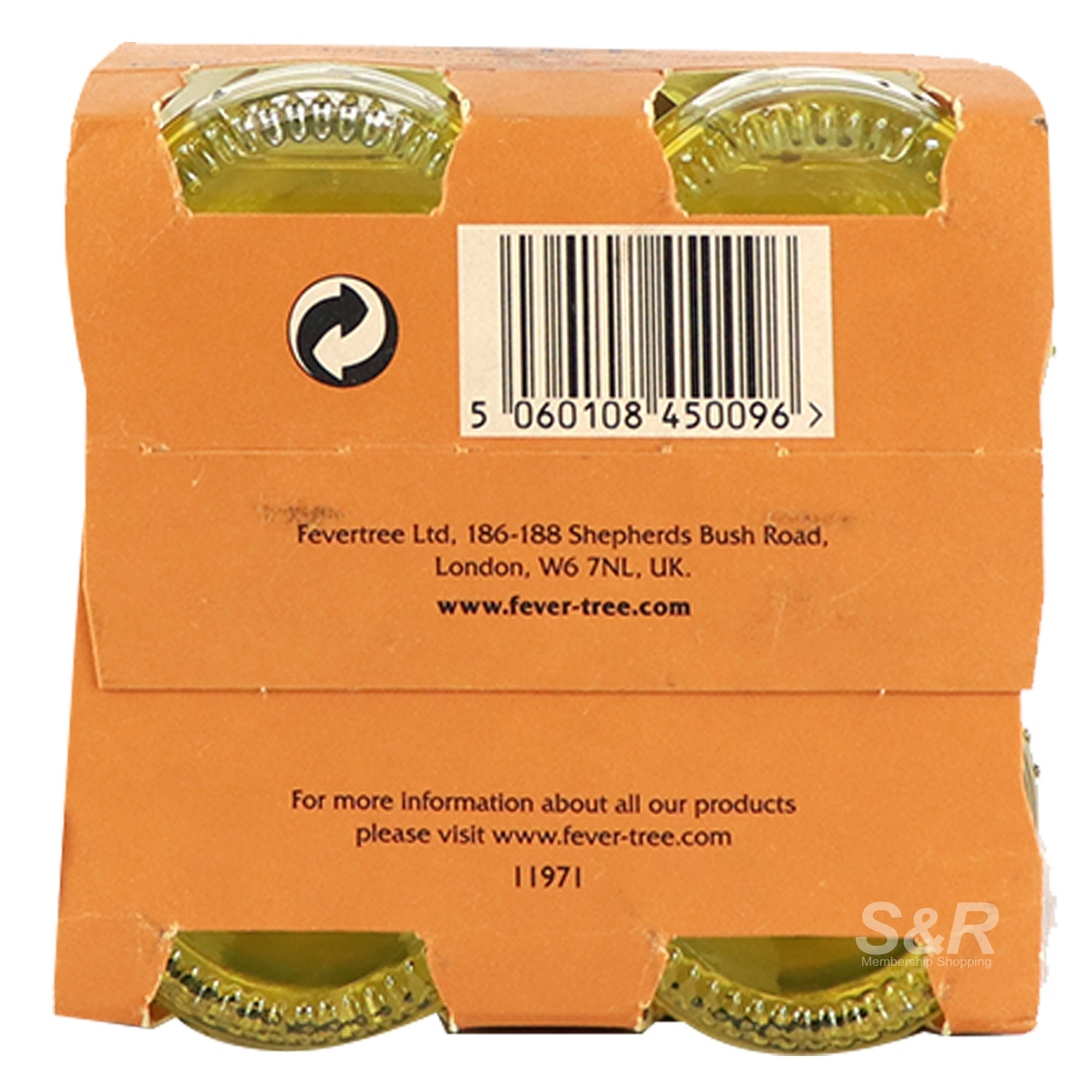 FeverTree Premium Ginger Ale 4 bottles