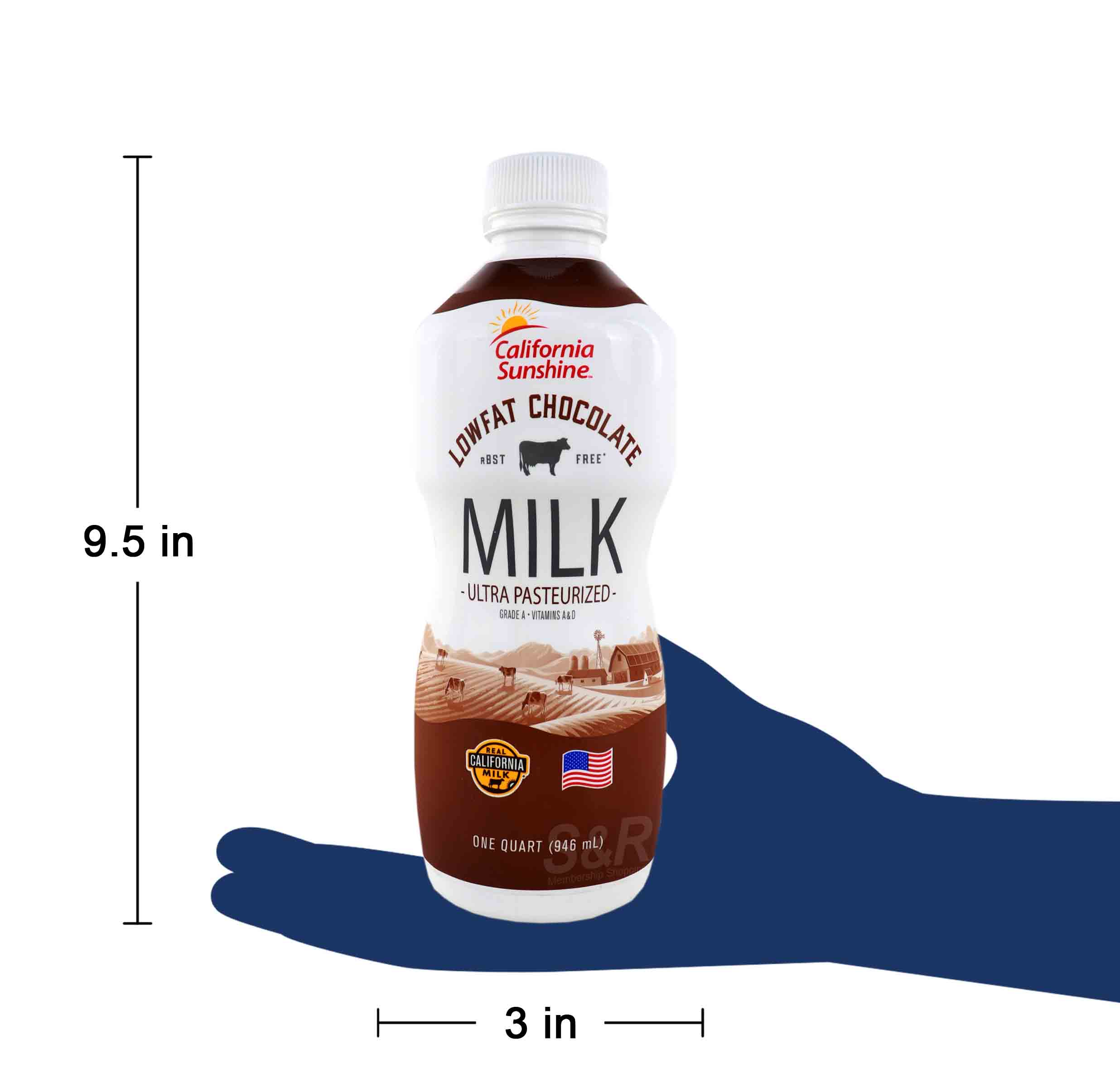 California Sunshine LowFat UltraPasteurized Chocolate Milk 946mL